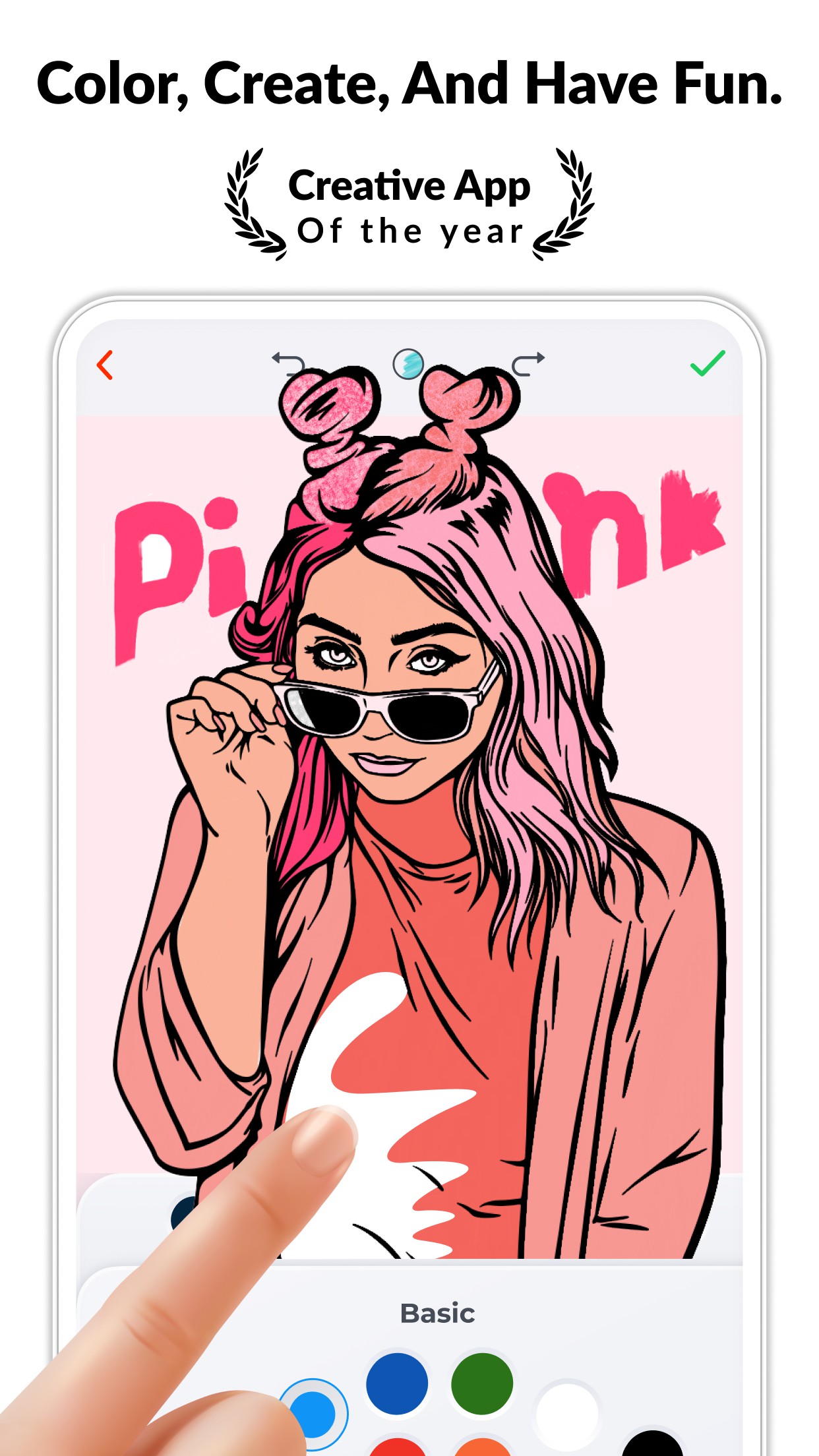 اسکرین شات 1 برنامه Color Pop -Adult Coloring Book