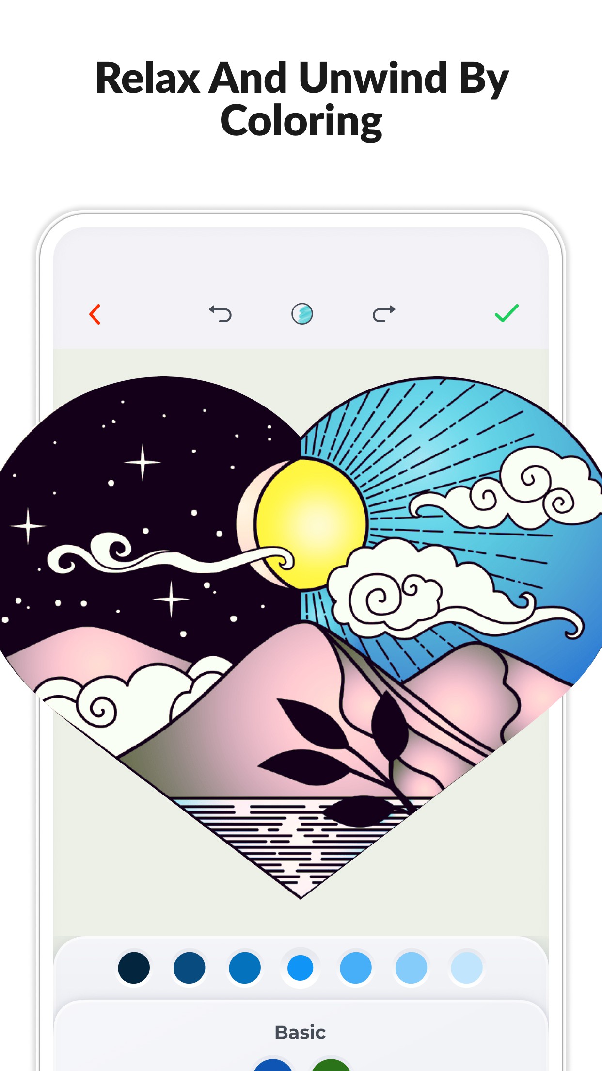 اسکرین شات 5 برنامه Color Pop -Adult Coloring Book