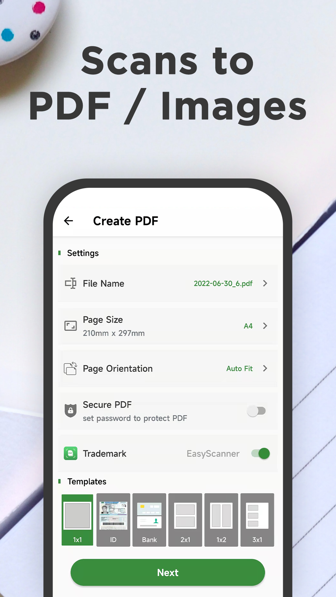 اسکرین شات 2 برنامه Easy Scanner - PDF Maker