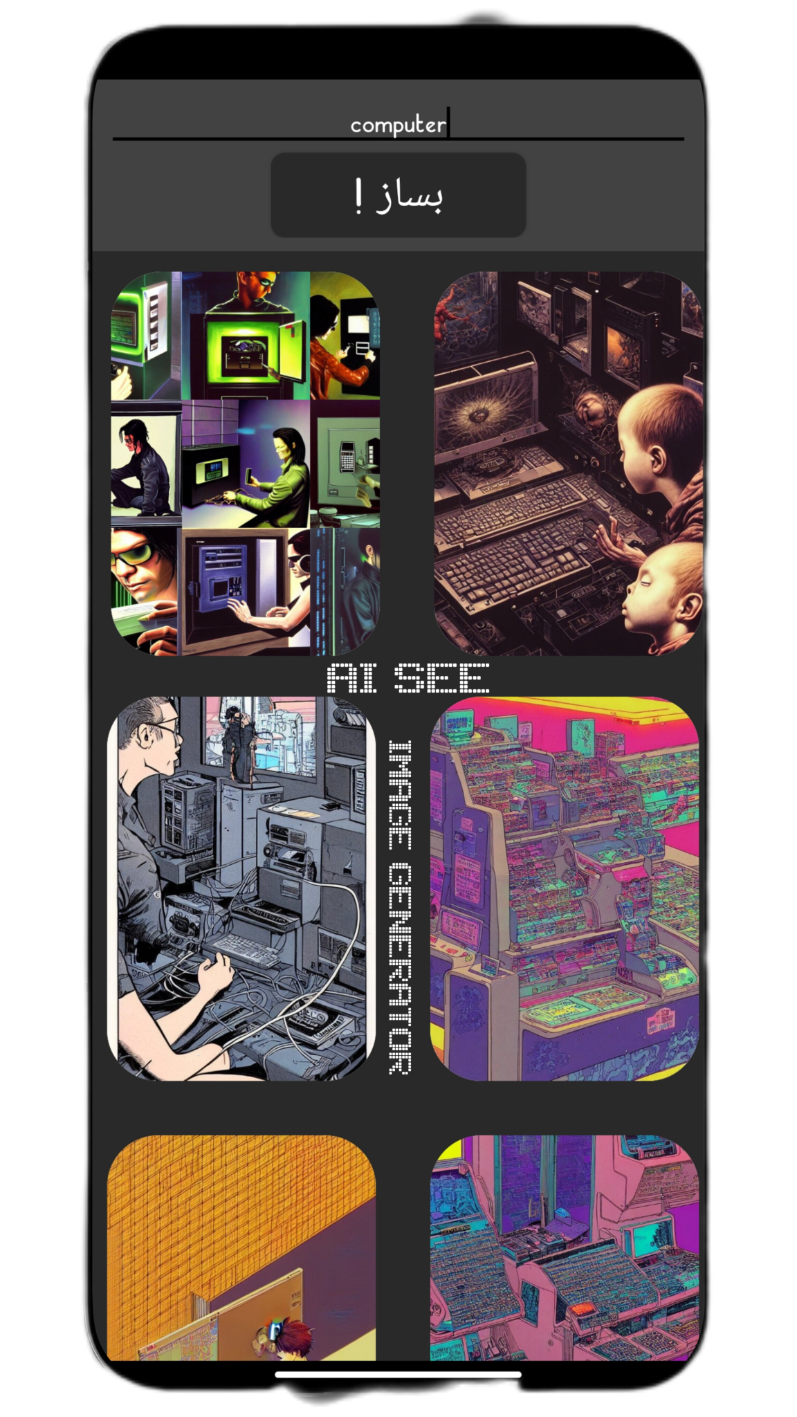 اسکرین شات 1 برنامه هوش مصنوعی تصویر ساز