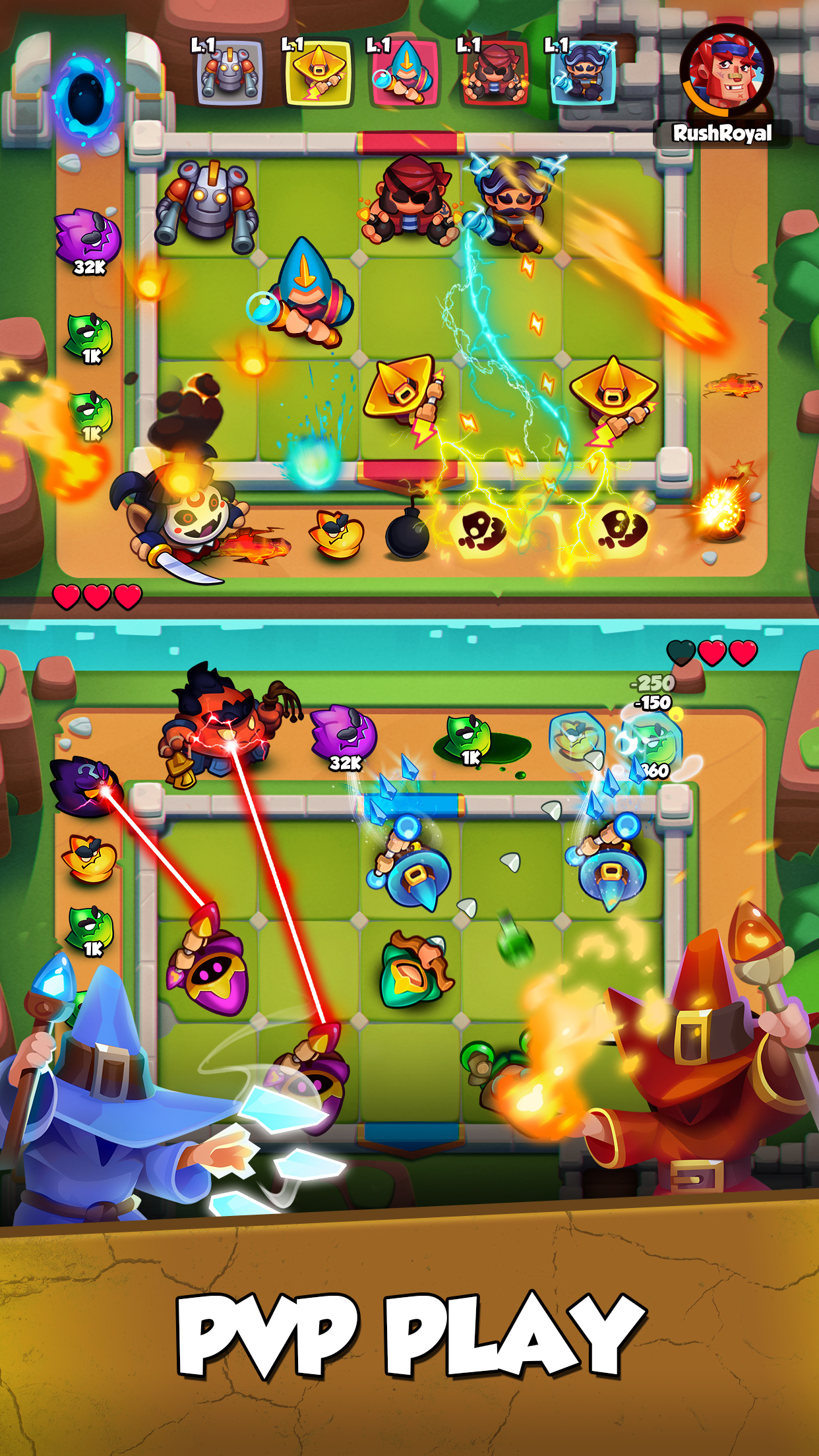 اسکرین شات 2 بازی Rush Royale: Merge Games Tower
