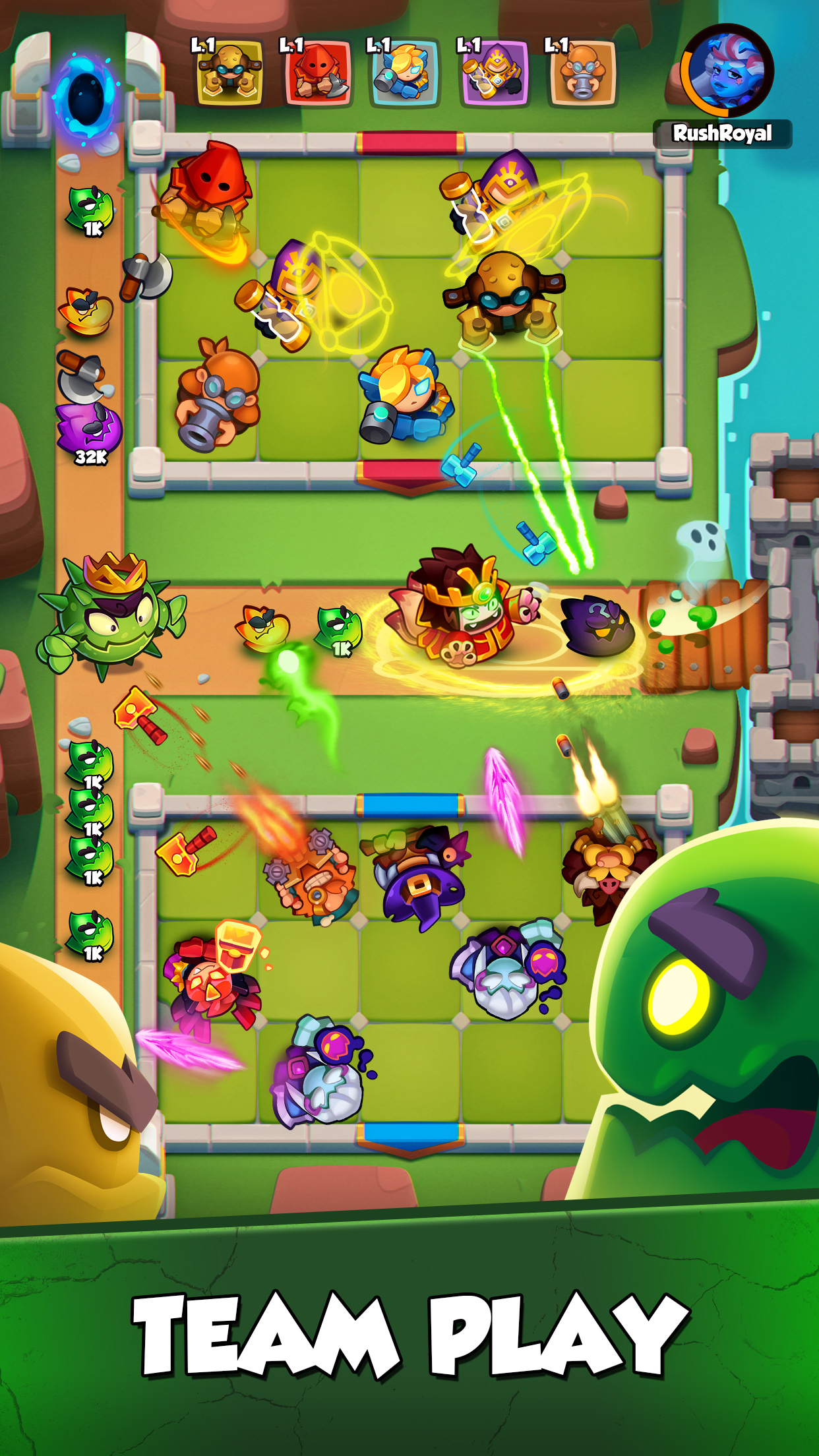 اسکرین شات 3 بازی Rush Royale: Merge Games Tower