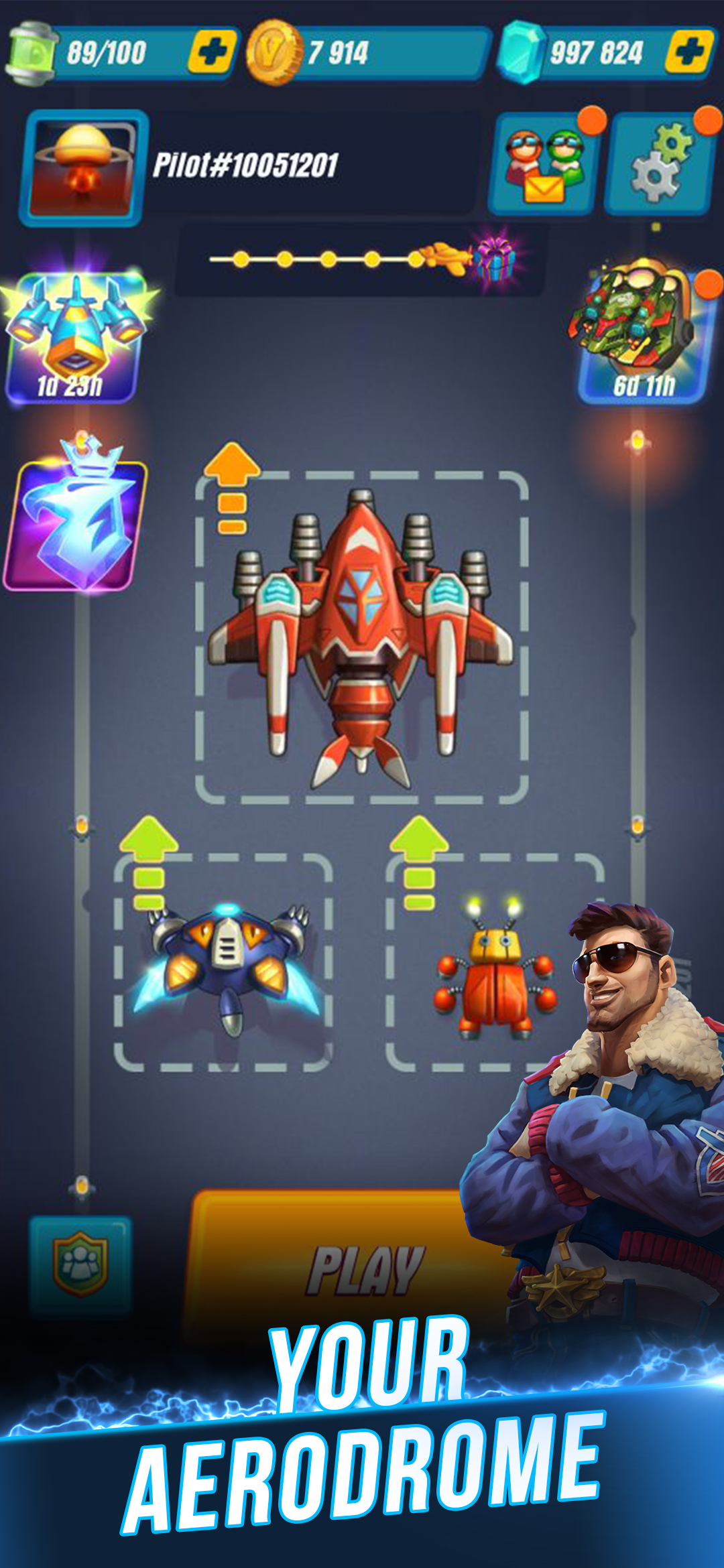 اسکرین شات 2 بازی HAWK: Airplane Space games