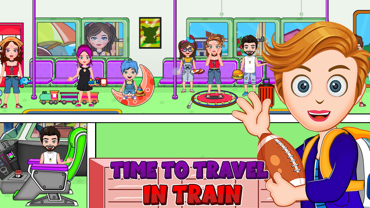 اسکرین شات 5 بازی My FamilyTown City High School