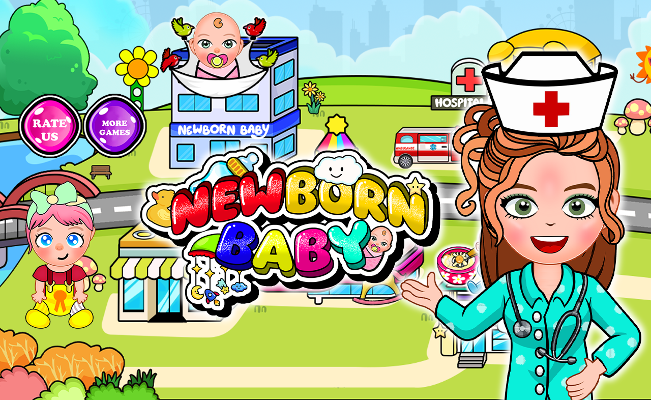 اسکرین شات 1 بازی My Family Town : NewBorn Baby