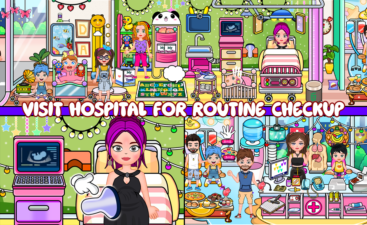 اسکرین شات 3 بازی My Family Town : NewBorn Baby