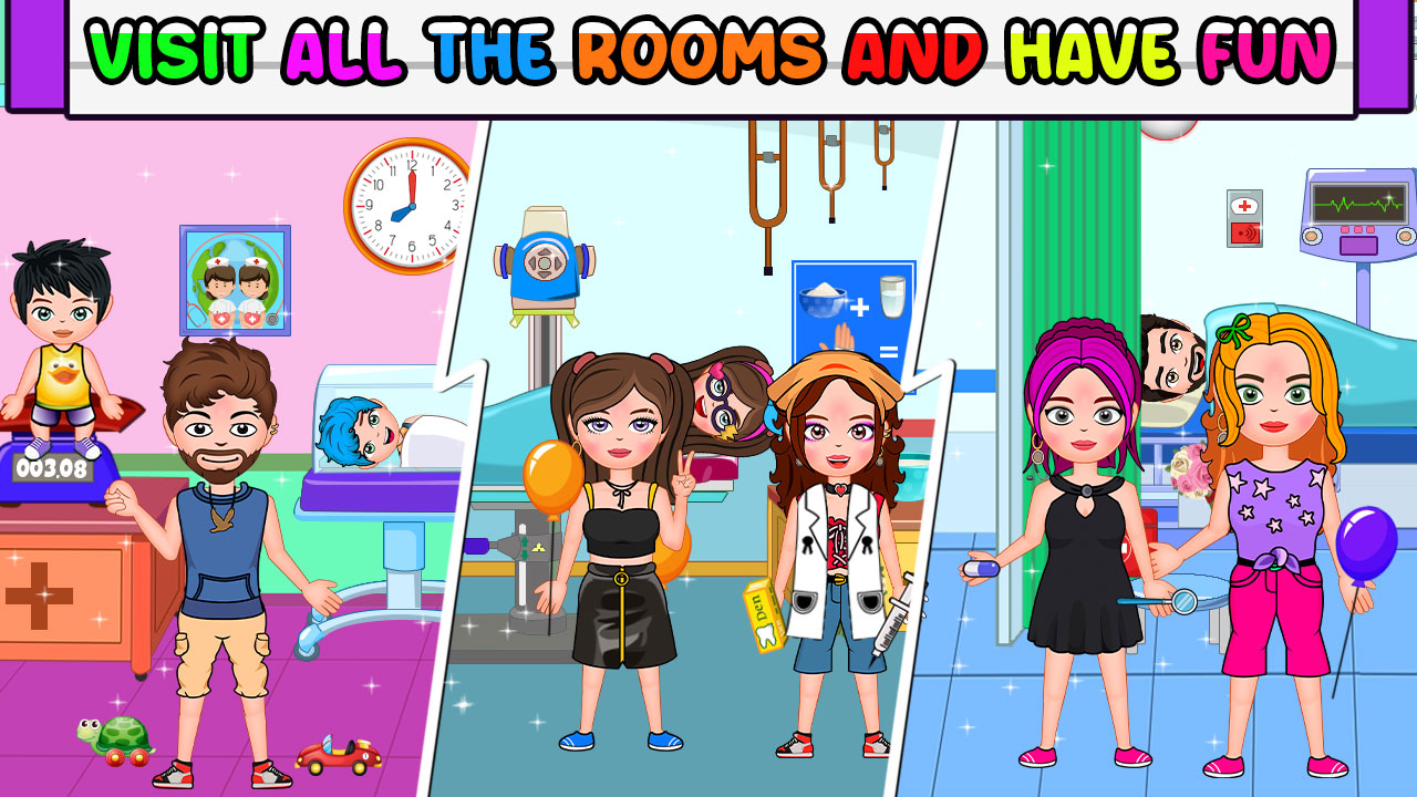 اسکرین شات 5 بازی My Family Town Doctor Hospital