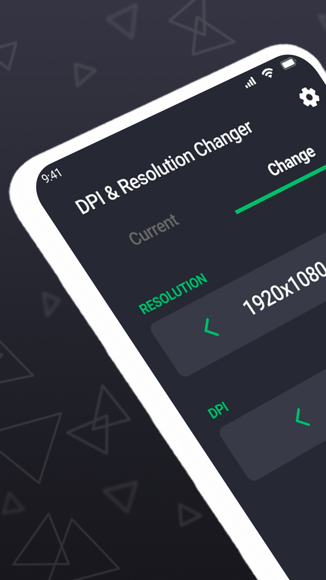 اسکرین شات 1 برنامه DPI Changer & Checker For Game
