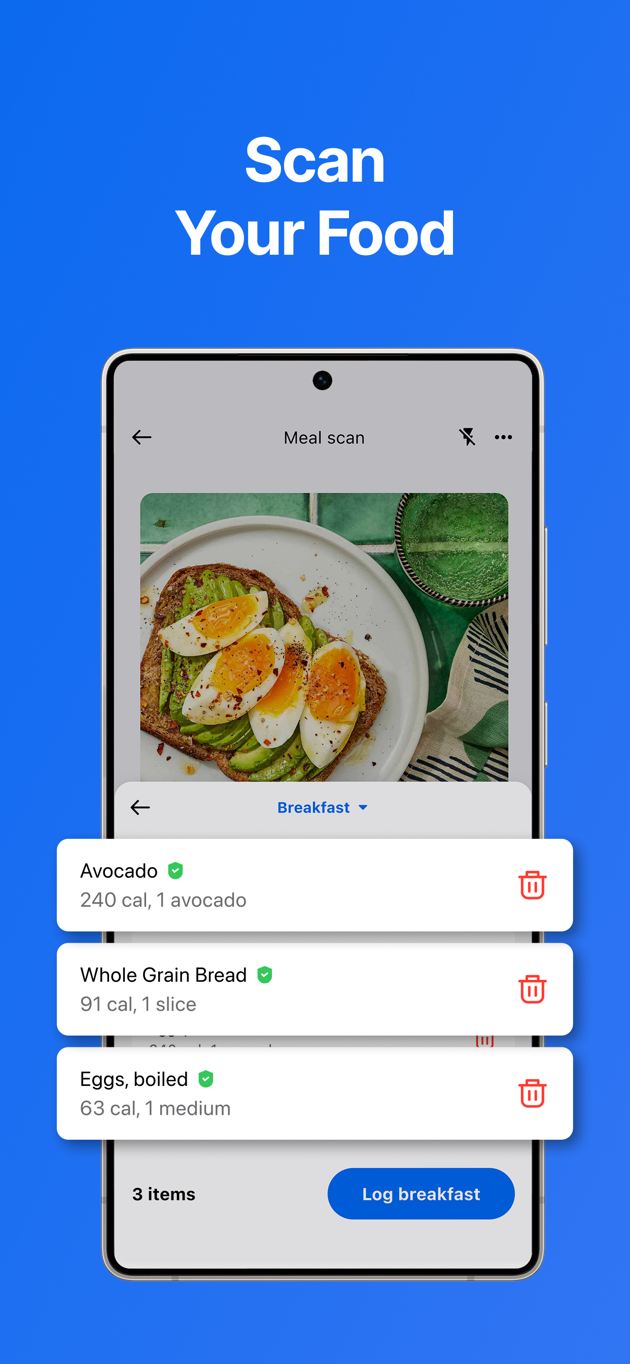 اسکرین شات 2 برنامه MyFitnessPal: Calorie Counter