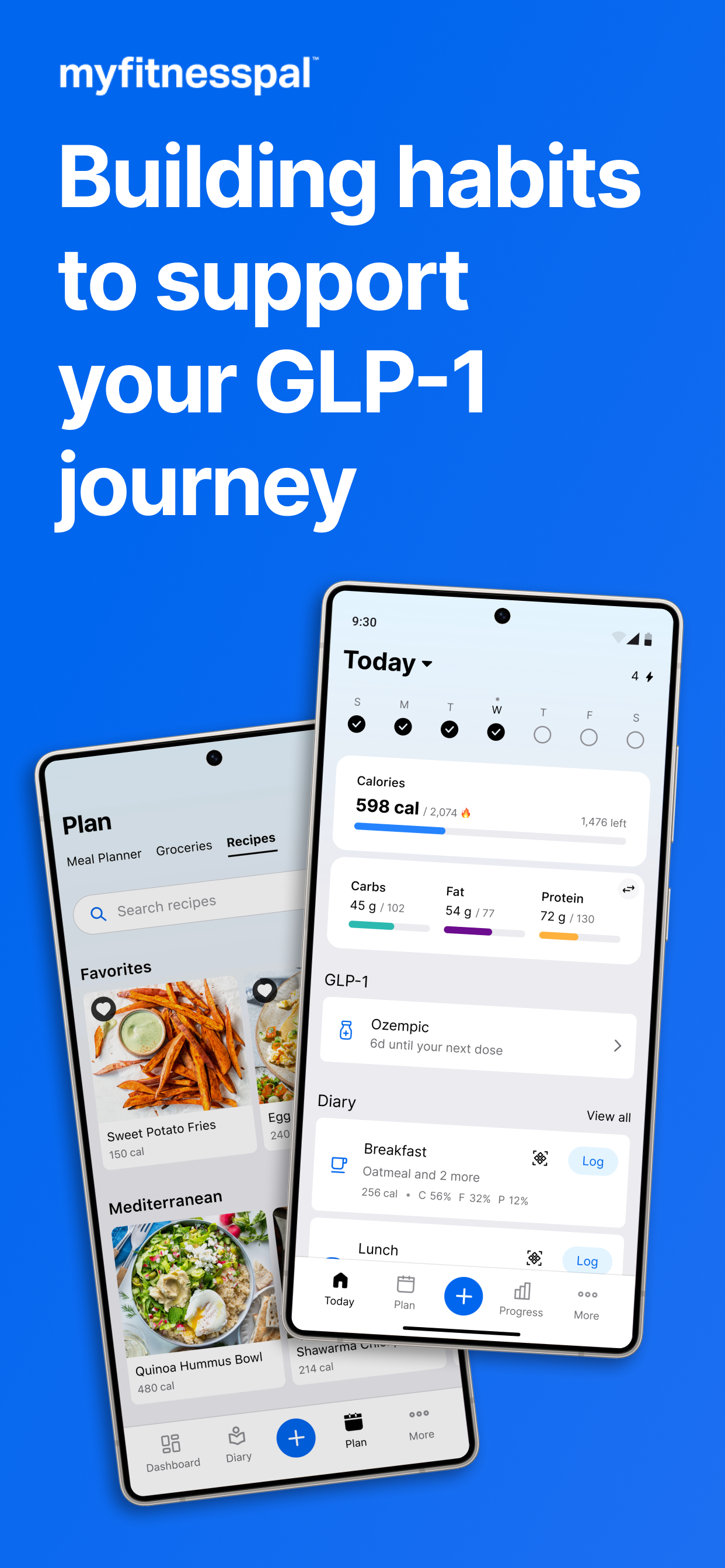 اسکرین شات 1 برنامه MyFitnessPal: Calorie Counter