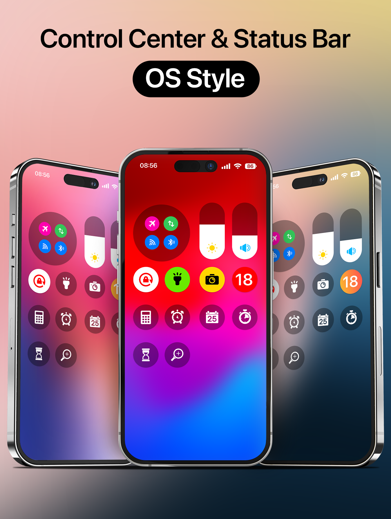 اسکرین شات 2 برنامه Control Center and Status Bar