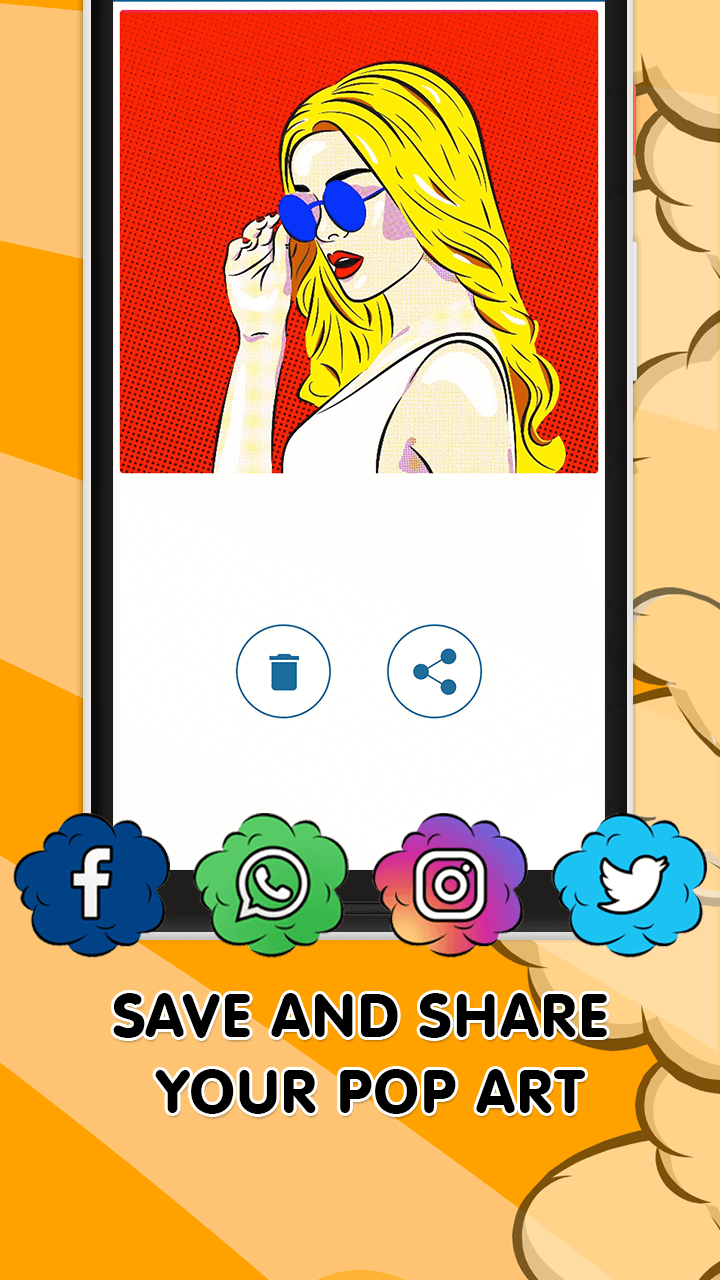 اسکرین شات 7 برنامه Pop Art: Camera Effects Maker