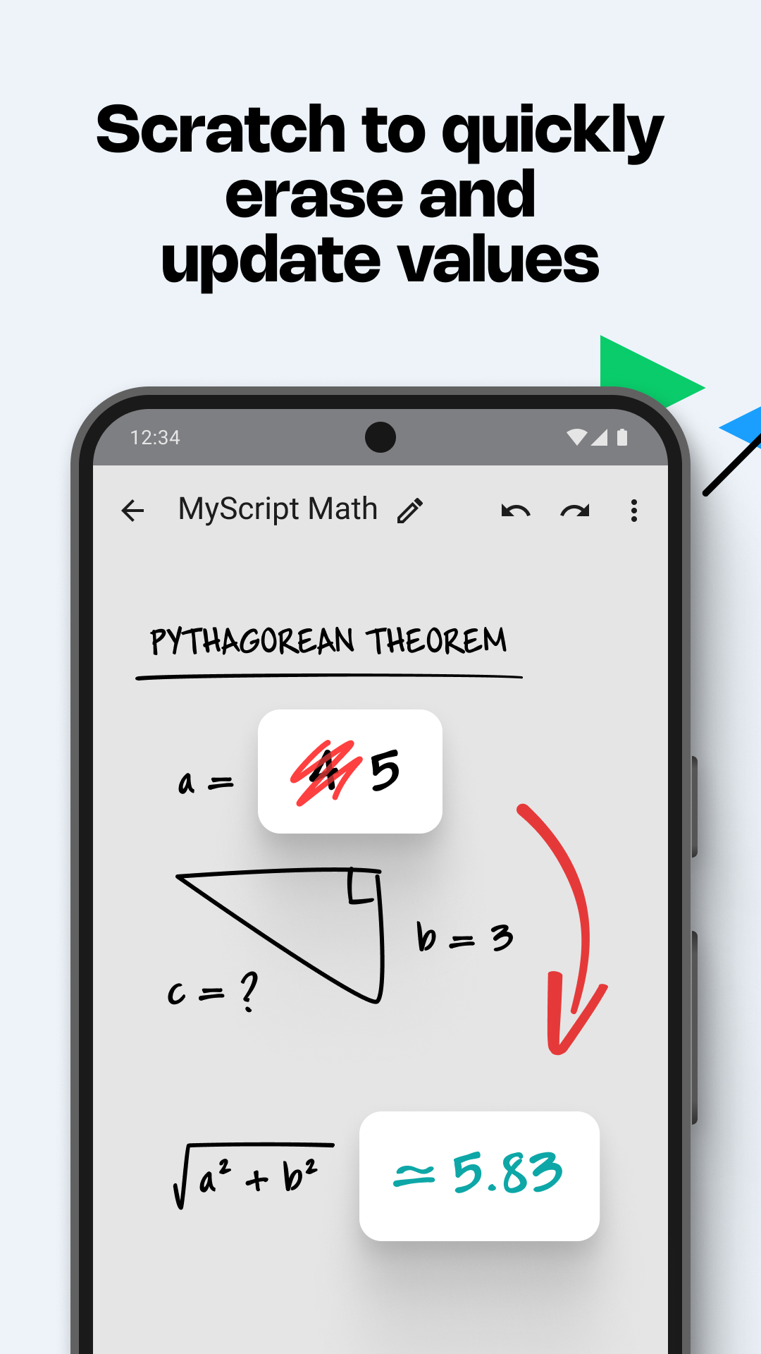 اسکرین شات 5 برنامه MyScript Math: Solve & Plot