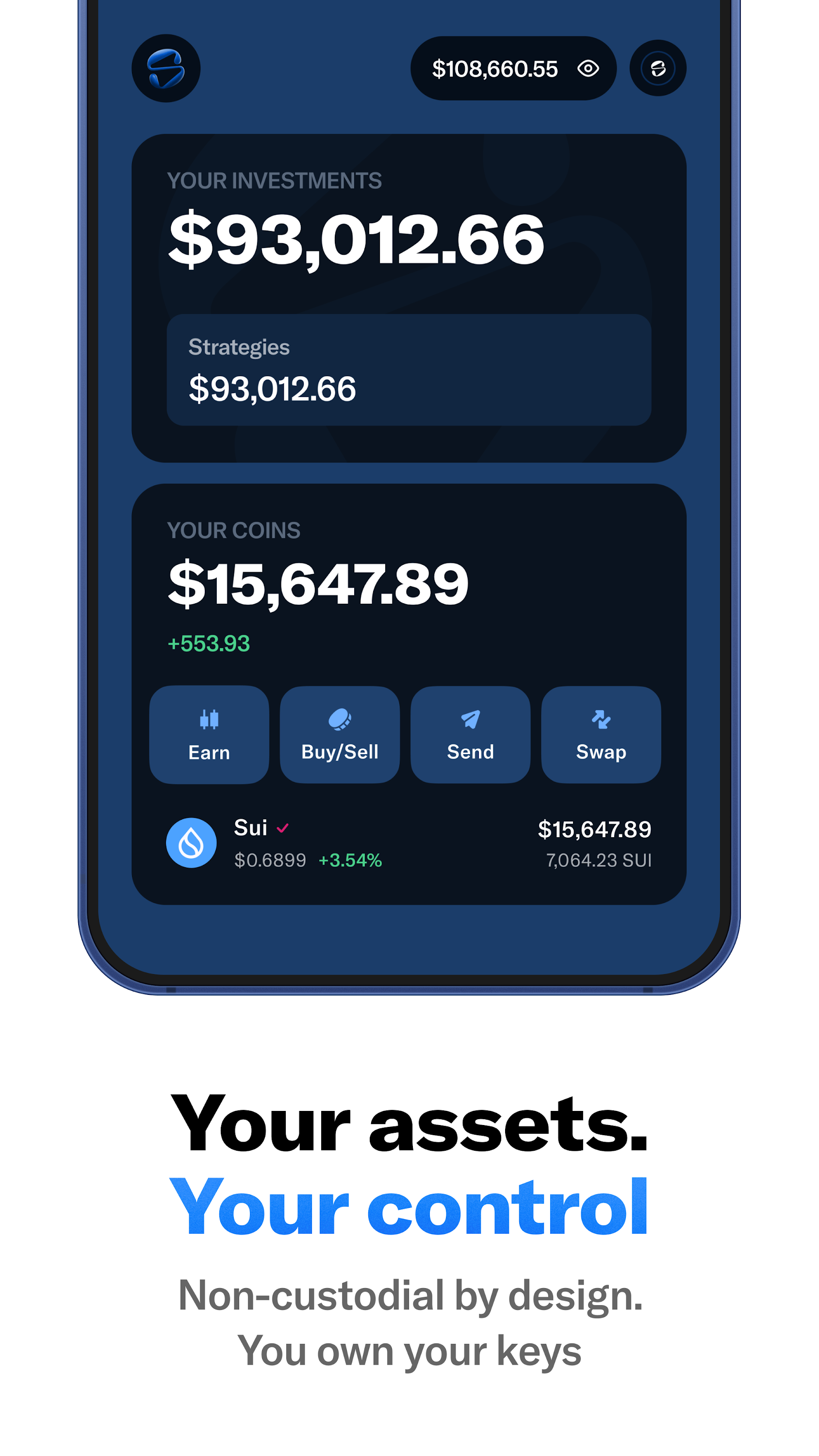 اسکرین شات 2 برنامه Slush — A Sui wallet