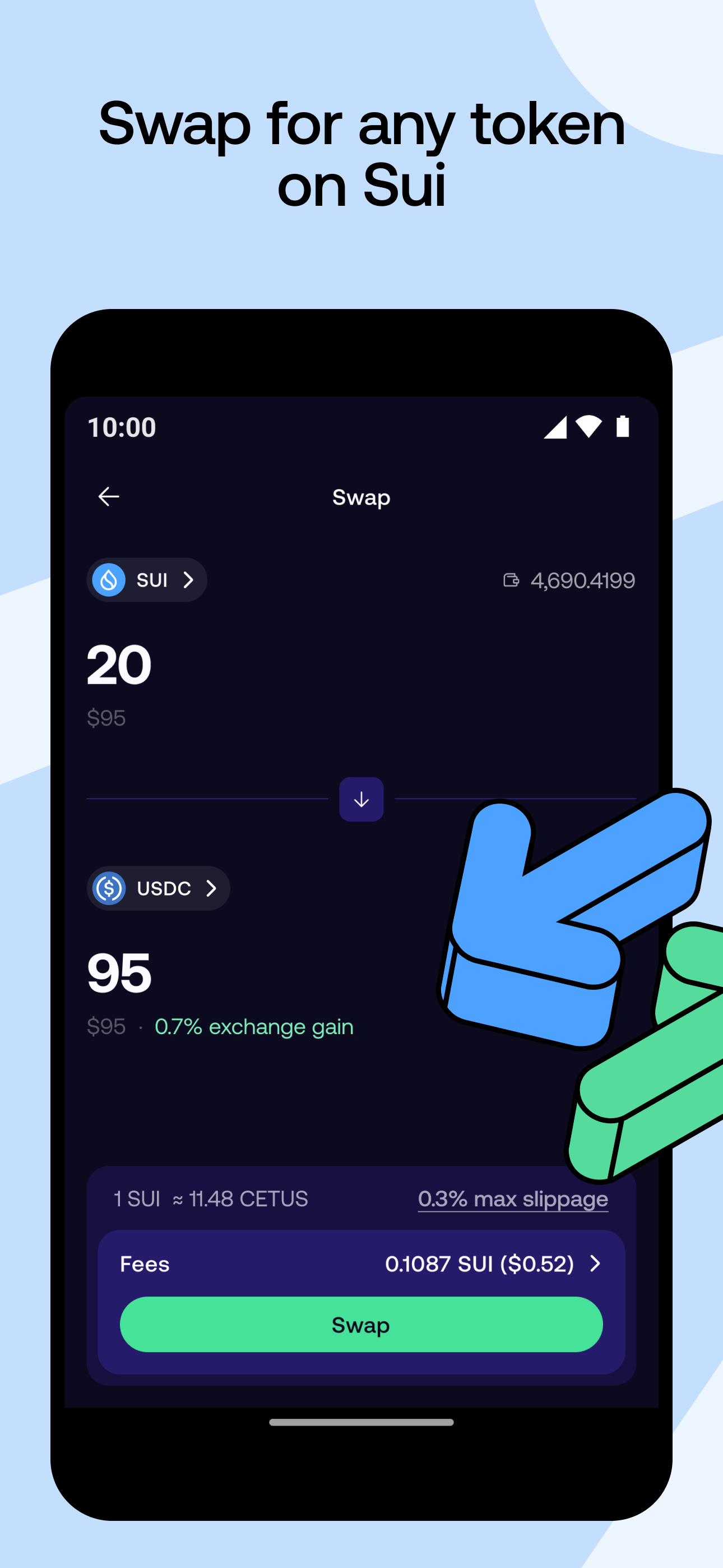 اسکرین شات 3 برنامه Slush — A Sui wallet