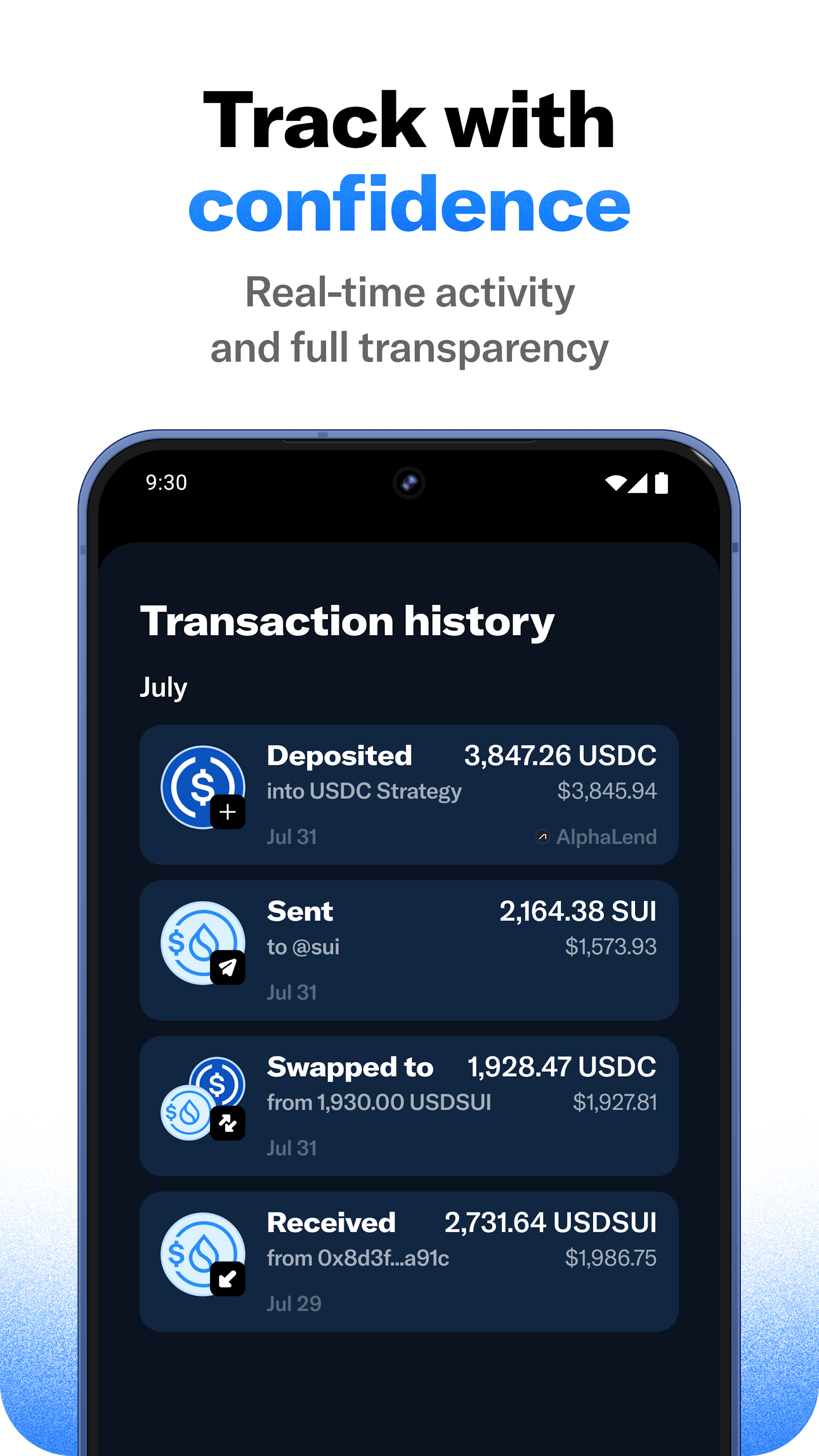 اسکرین شات 5 برنامه Slush — A Sui wallet