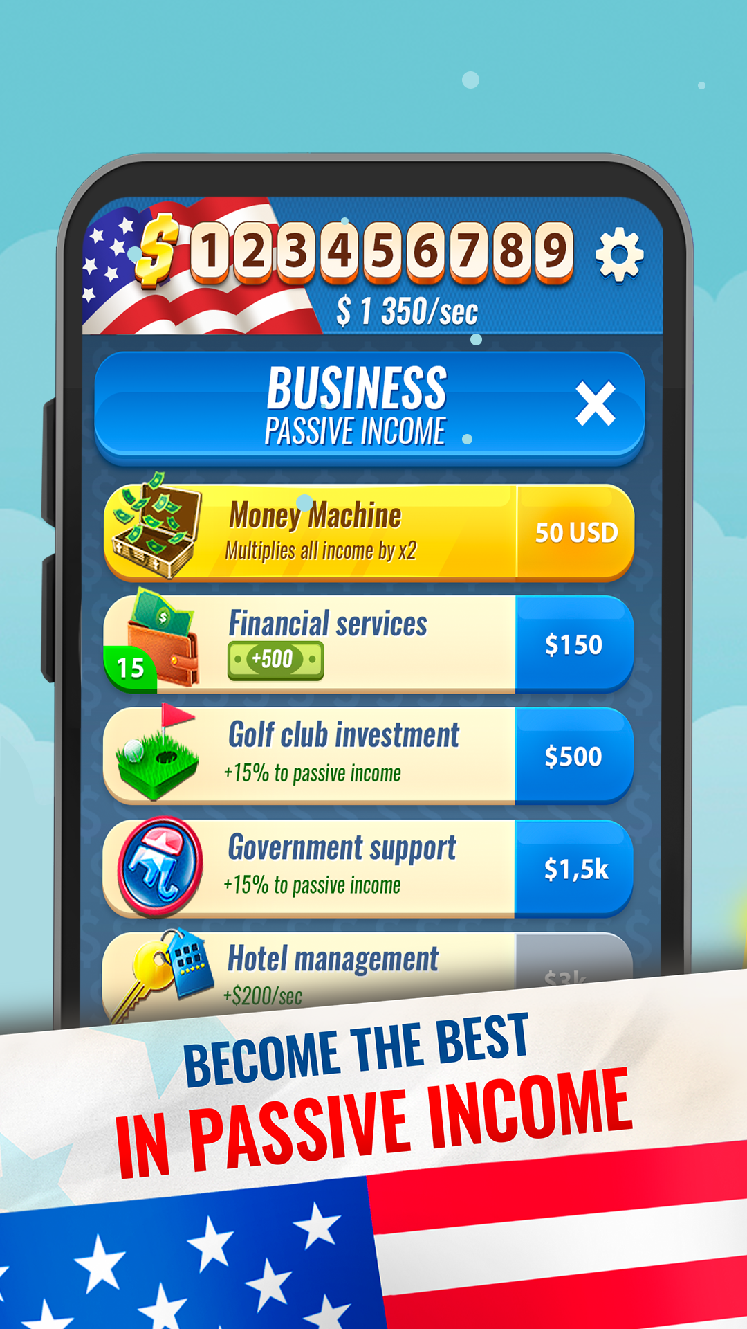 اسکرین شات 6 بازی Trump's Empire: Idle game