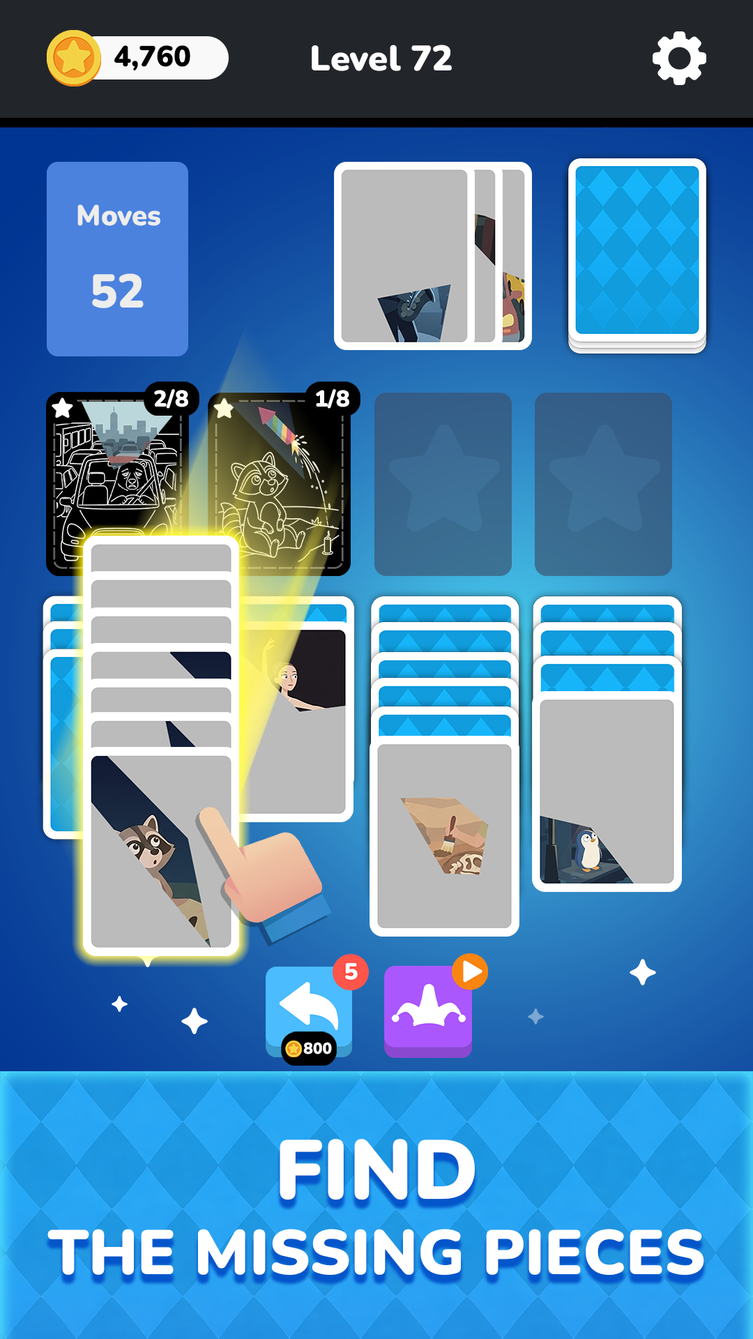 اسکرین شات 8 بازی Solitaire - Puzzle Images