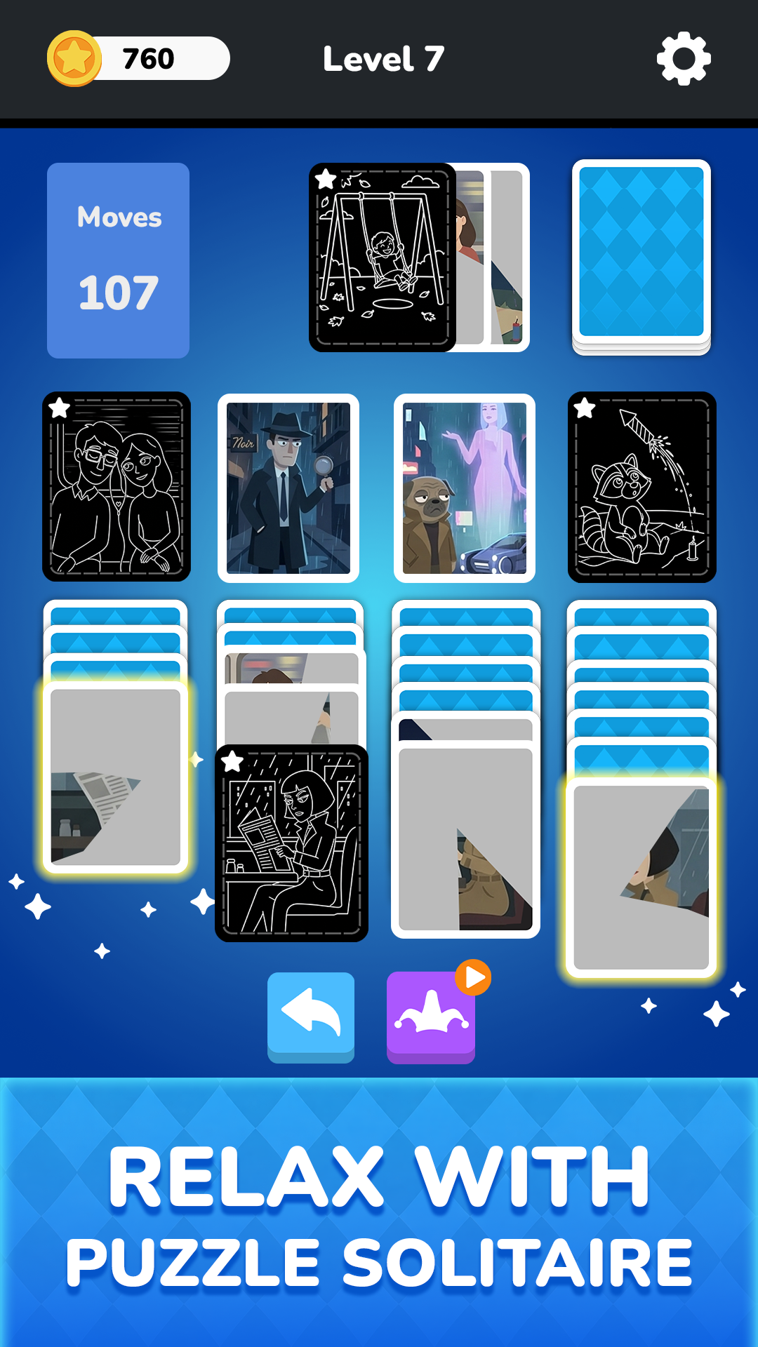 اسکرین شات 7 بازی Solitaire - Puzzle Images