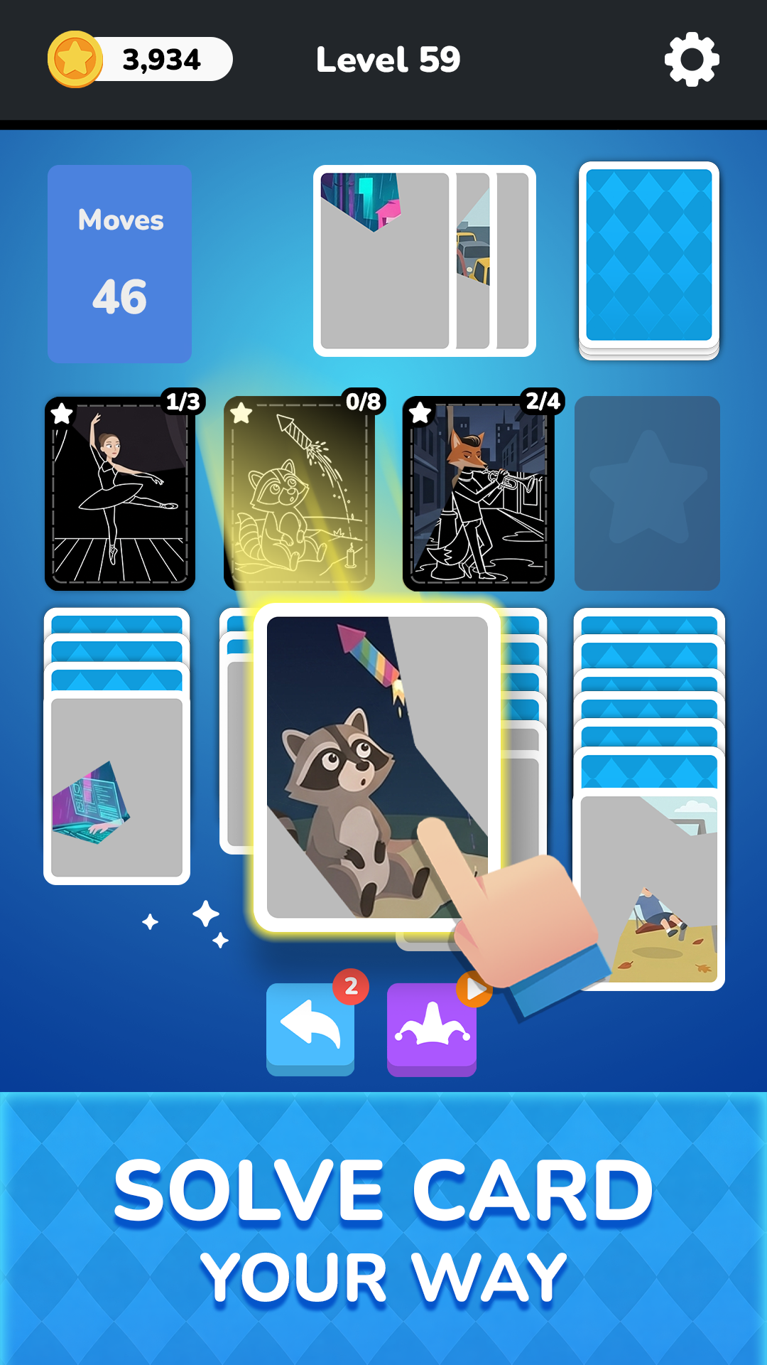 اسکرین شات 6 بازی Solitaire - Puzzle Images