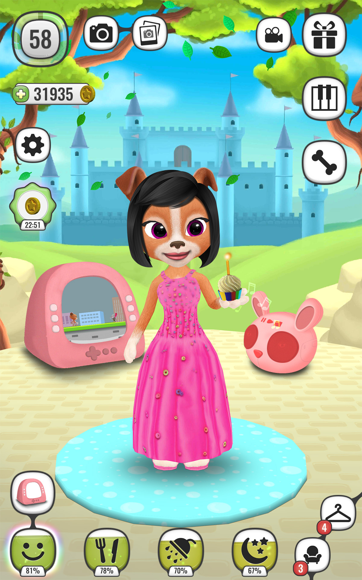 اسکرین شات 1 بازی My Talking Lady Dog