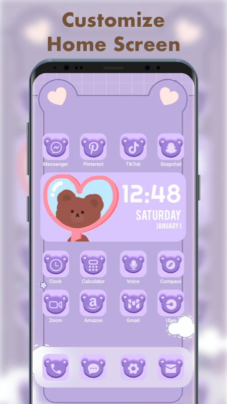 اسکرین شات 4 برنامه MyThemes - App icons, Widgets