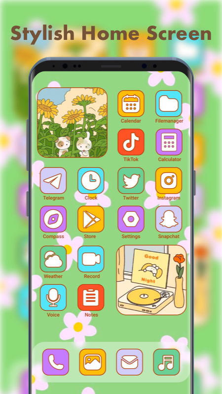 اسکرین شات 5 برنامه MyThemes - App icons, Widgets