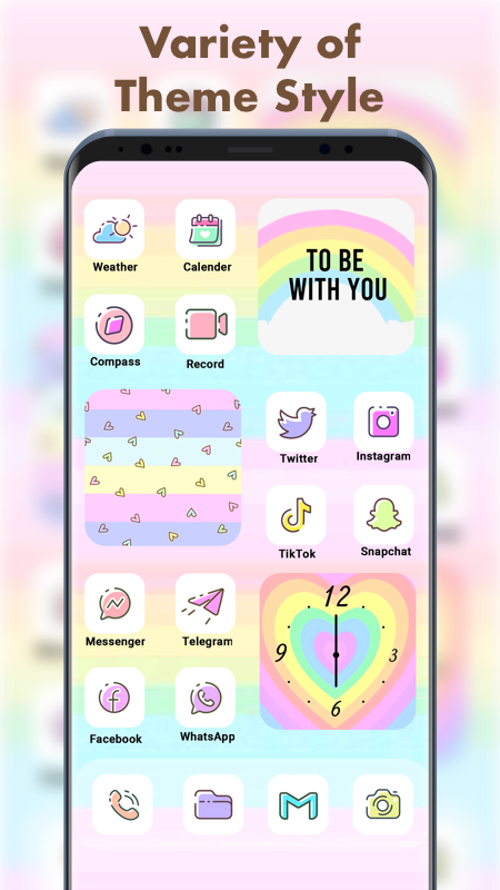 اسکرین شات 3 برنامه MyThemes - App icons, Widgets