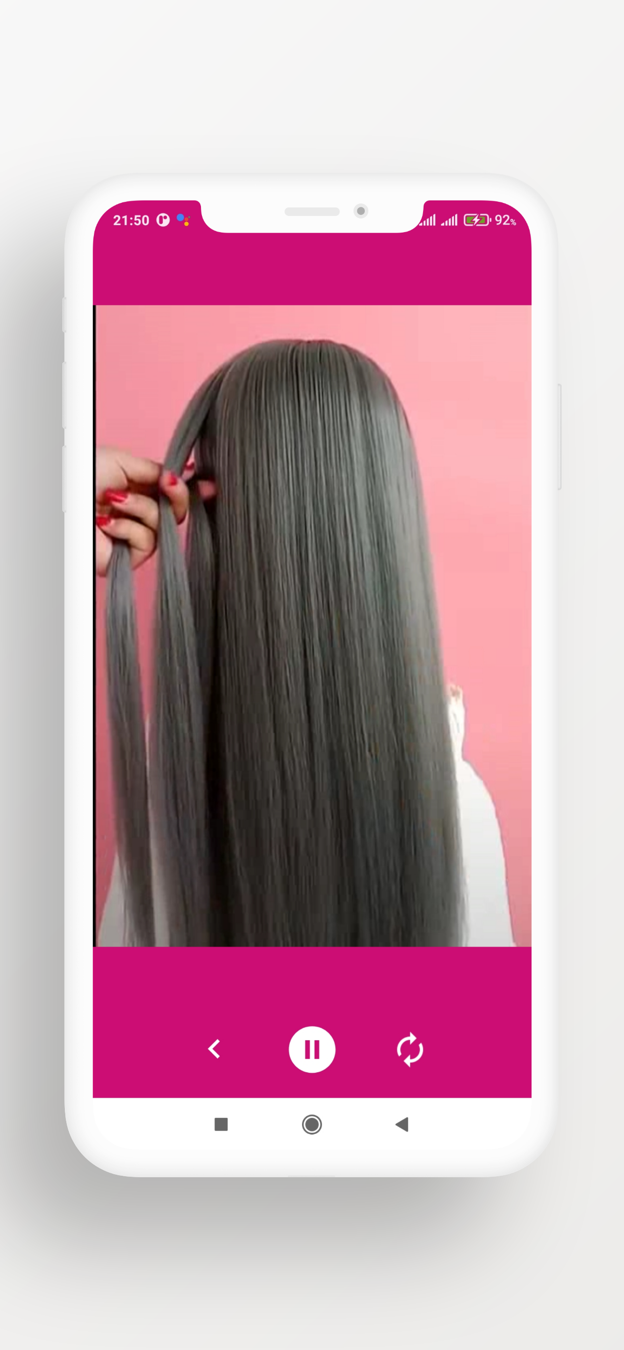 اسکرین شات 4 برنامه Easy Hairstyles for Girls