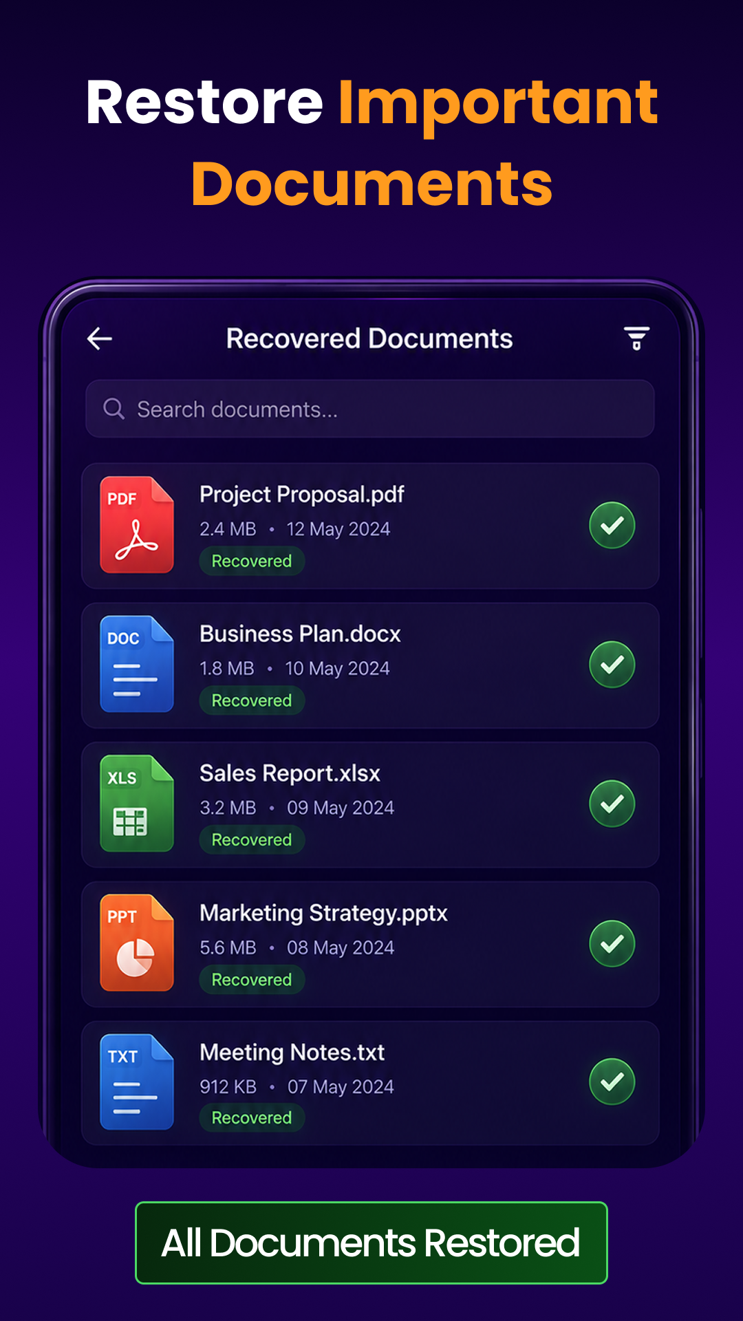 اسکرین شات 4 برنامه Restore My All Deleted Photos