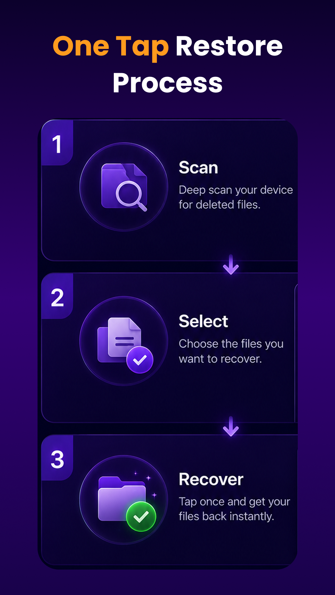 اسکرین شات 6 برنامه Restore My All Deleted Photos