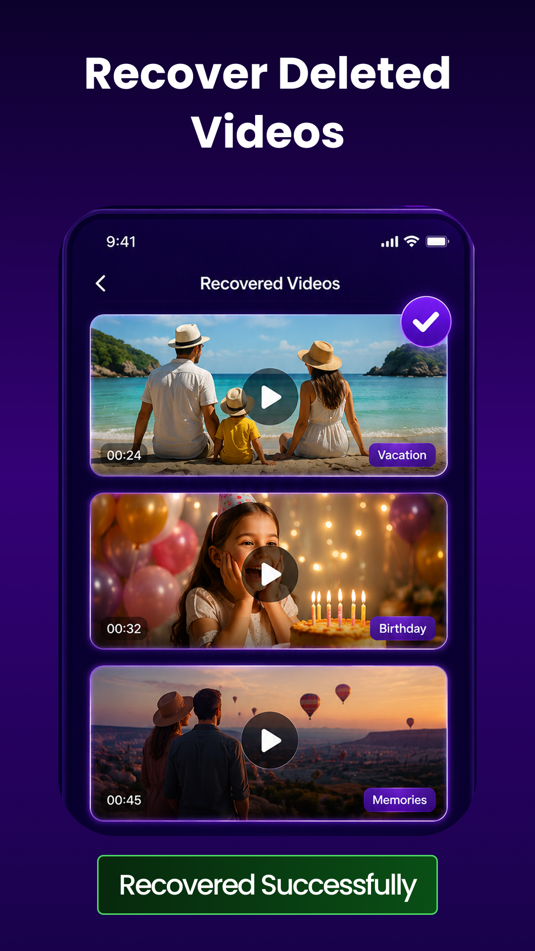 اسکرین شات 3 برنامه Restore My All Deleted Photos