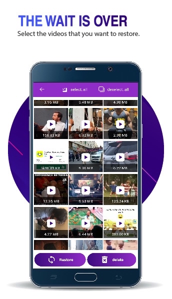 اسکرین شات 3 برنامه Deleted Video Recovery