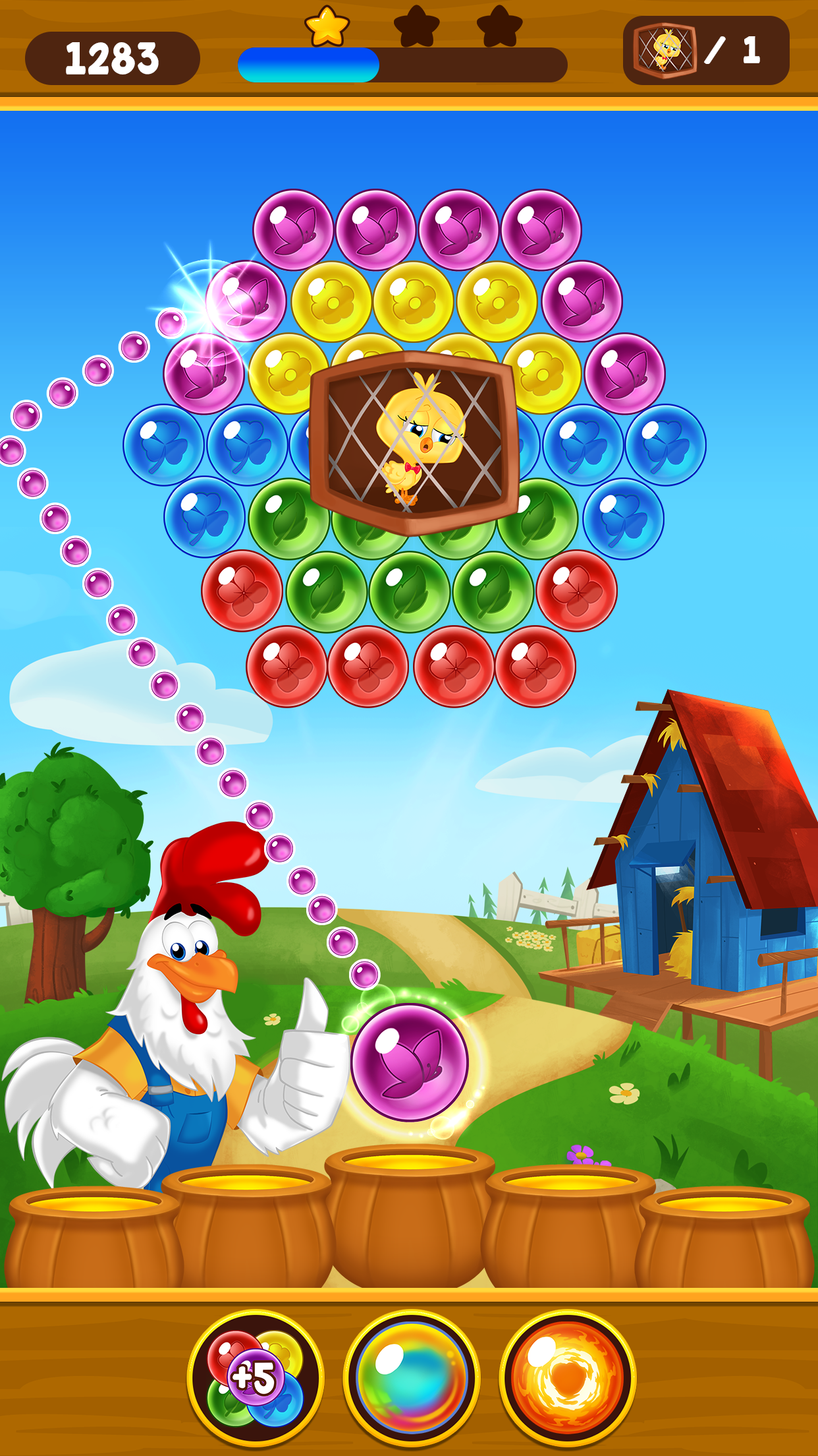 اسکرین شات 2 بازی Farm Bubbles - Bubble Shooter