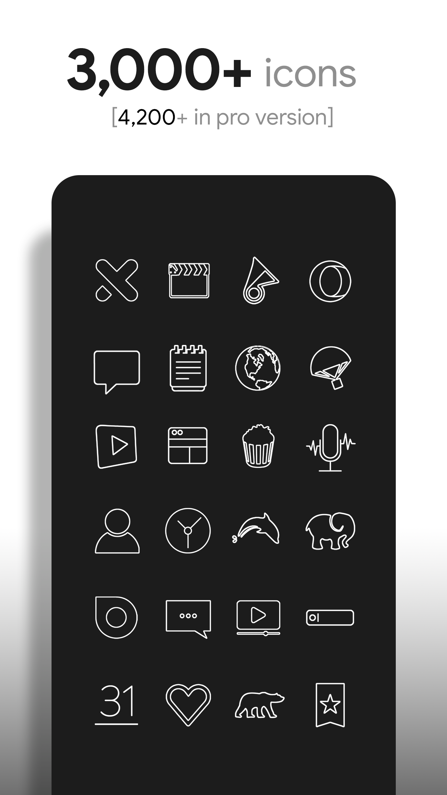 اسکرین شات 2 برنامه Lines - Minimalist Icon Pack