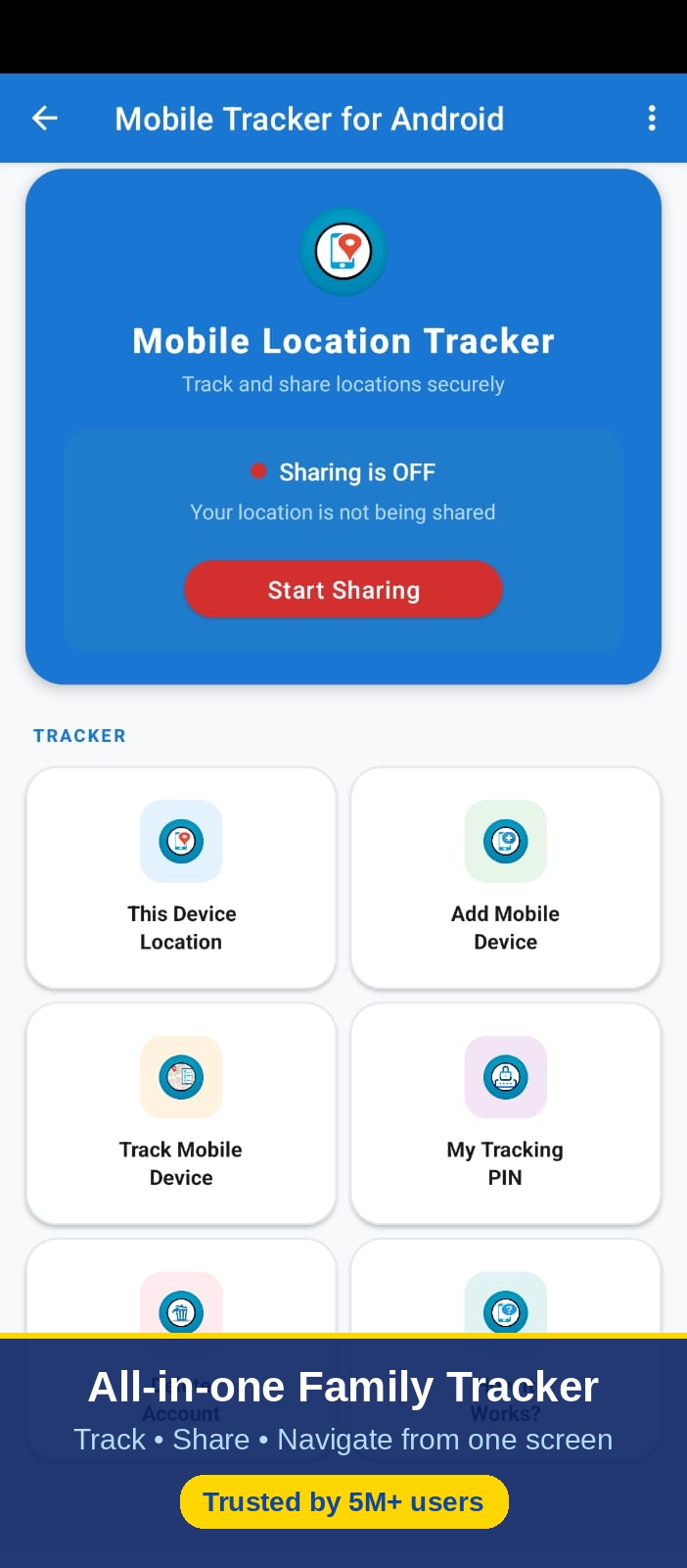 اسکرین شات 1 برنامه Mobile Tracker for Android
