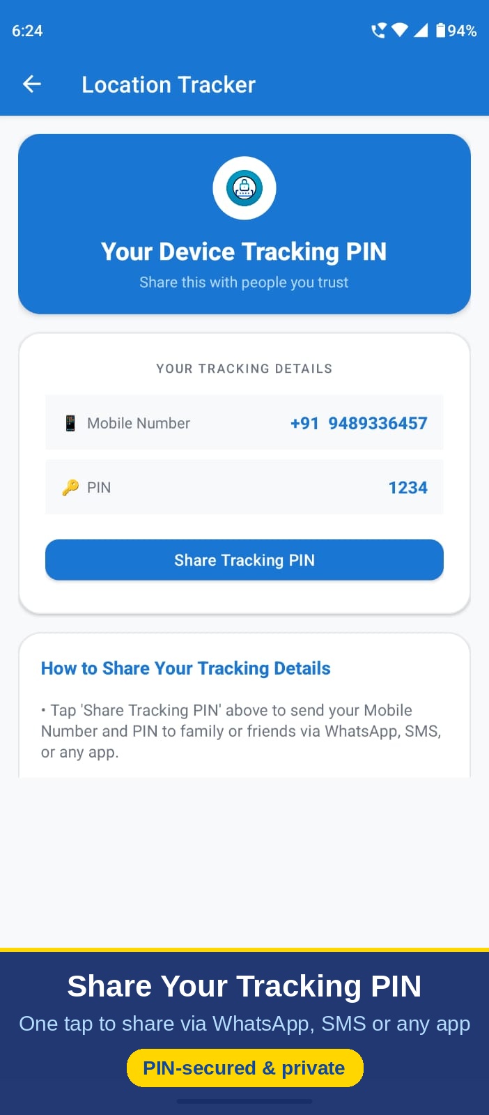 اسکرین شات 4 برنامه Mobile Tracker for Android