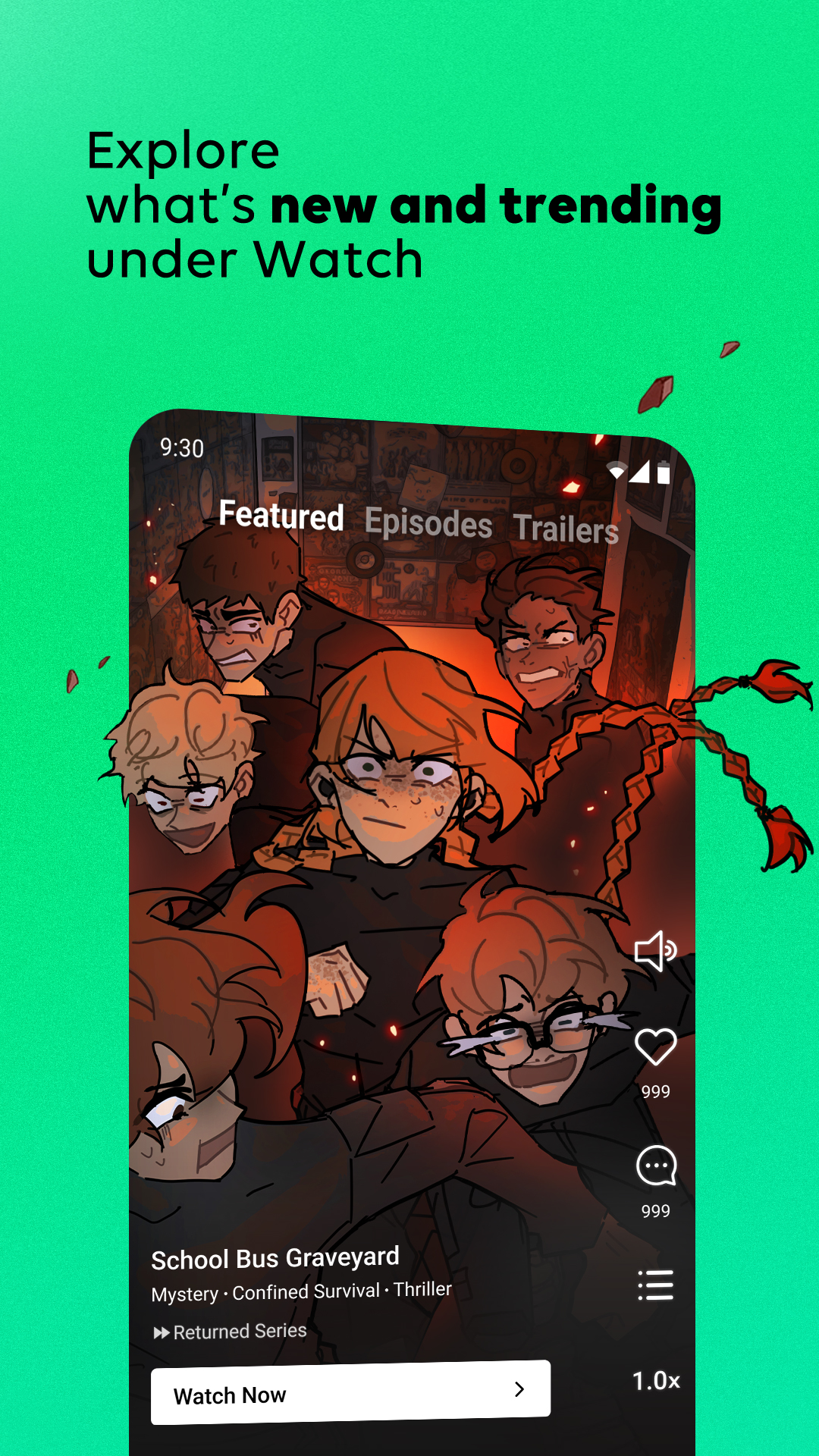 اسکرین شات 5 برنامه WEBTOON: Manga, Comics, Manhwa