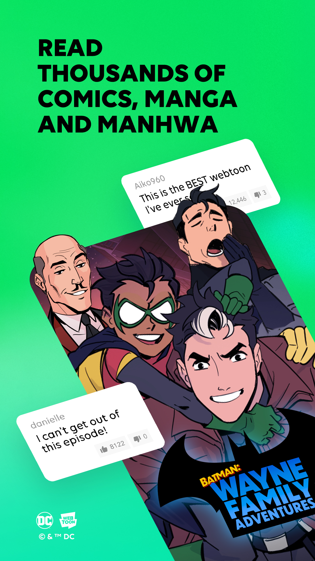اسکرین شات 1 برنامه WEBTOON: Manga, Comics, Manhwa