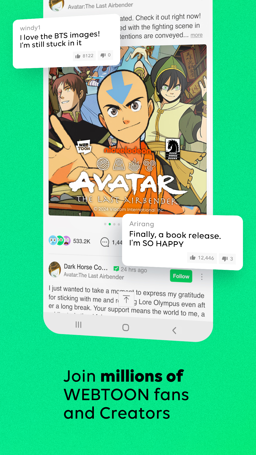 اسکرین شات 8 برنامه WEBTOON: Manga, Comics, Manhwa