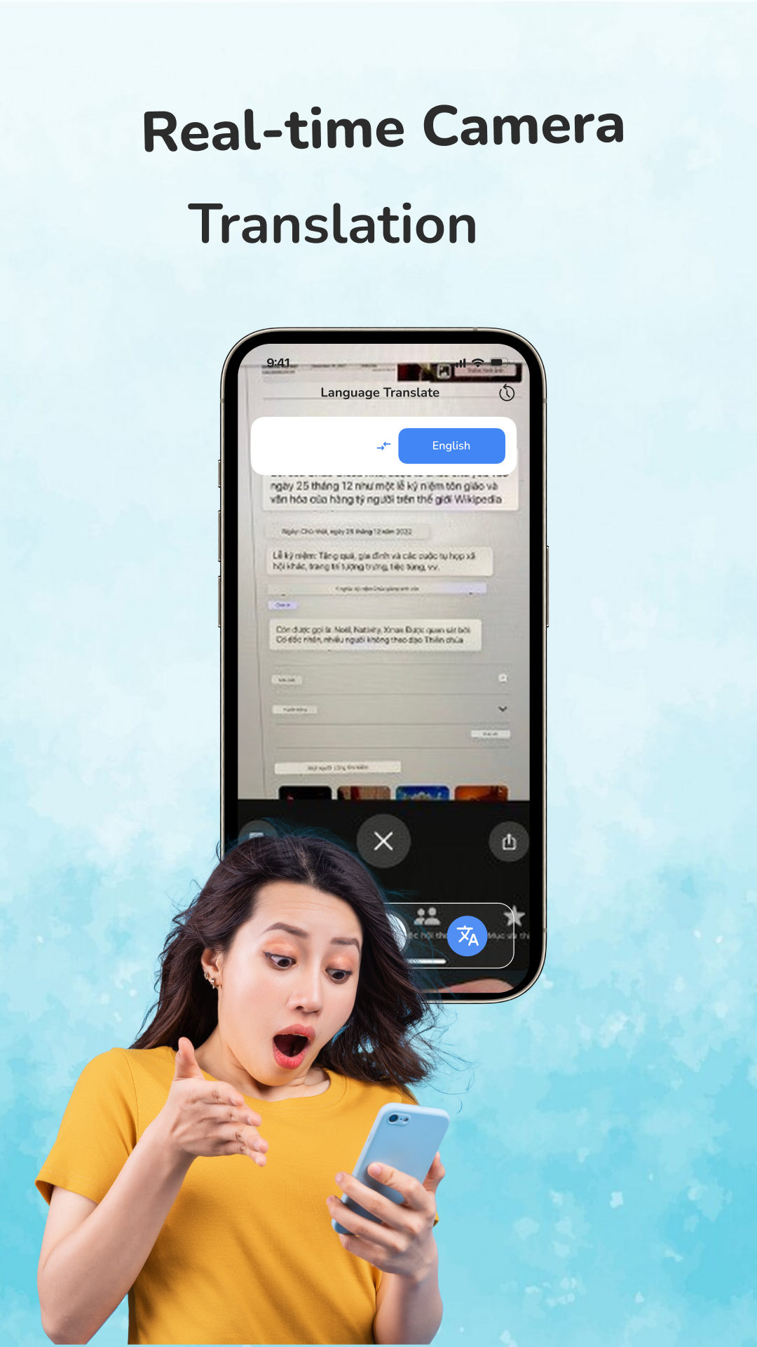 اسکرین شات 3 برنامه Translator - Translate Camera