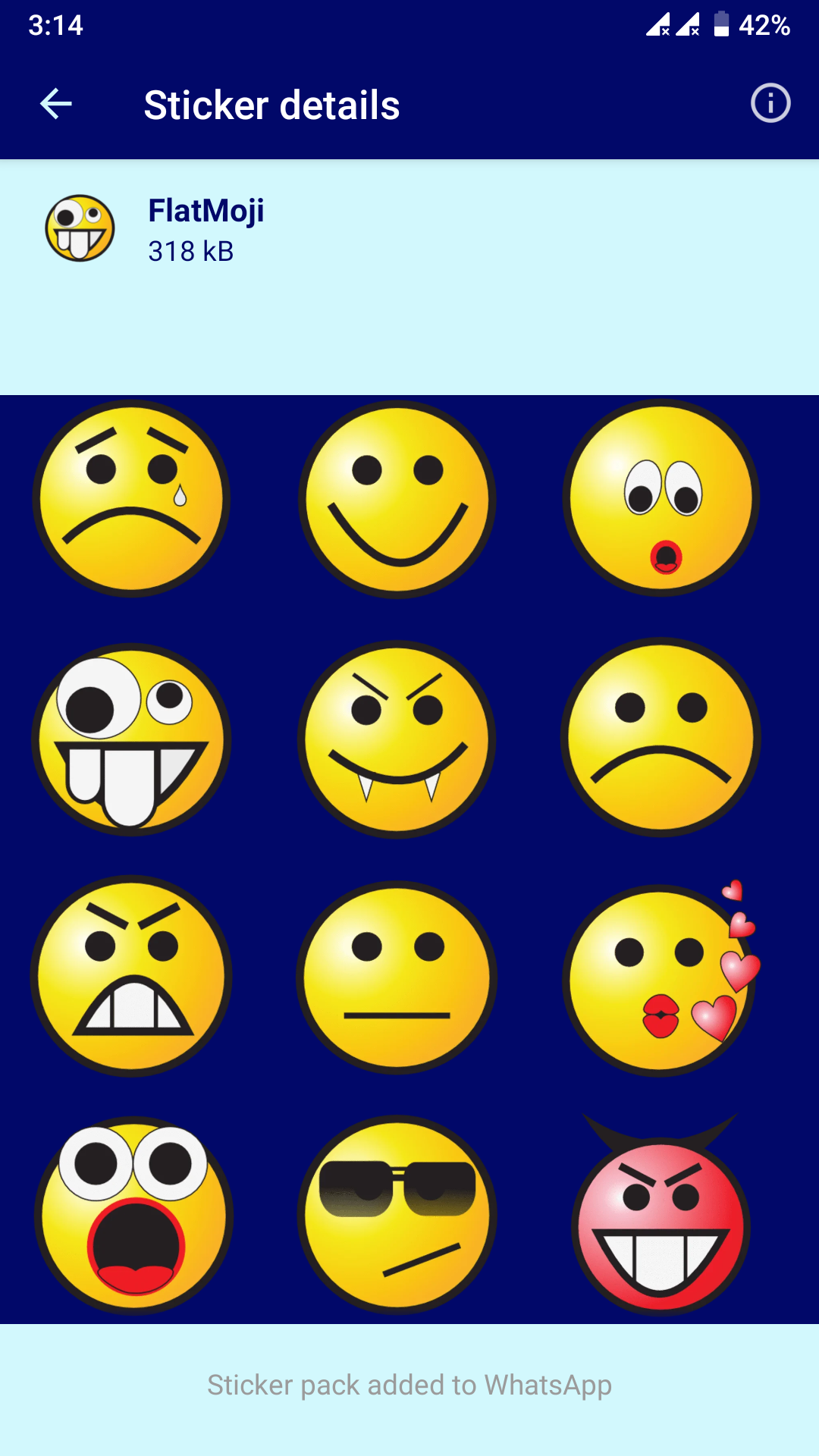اسکرین شات 8 برنامه HD Emoji Stickers - WAStickerA