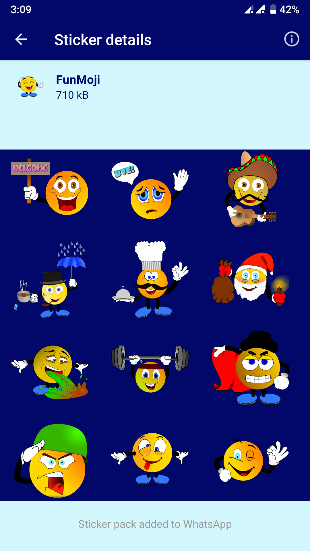 اسکرین شات 7 برنامه HD Emoji Stickers - WAStickerA