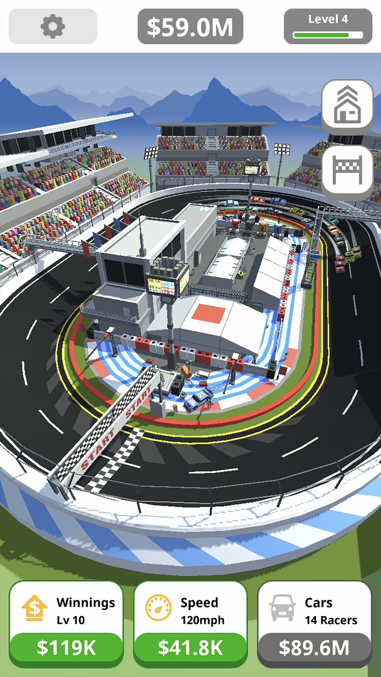 اسکرین شات 4 بازی Idle Tap Racing: Tycoon Game