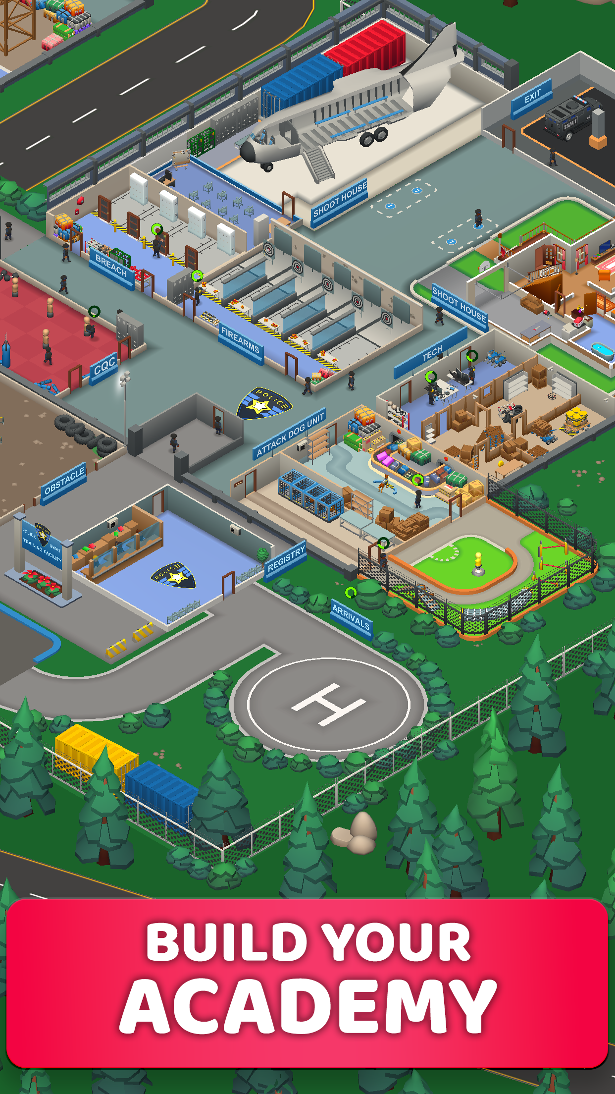 اسکرین شات 1 بازی Idle SWAT Academy Tycoon