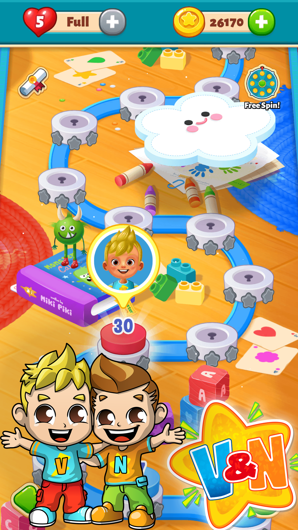 اسکرین شات 1 بازی Vlad & Niki Match