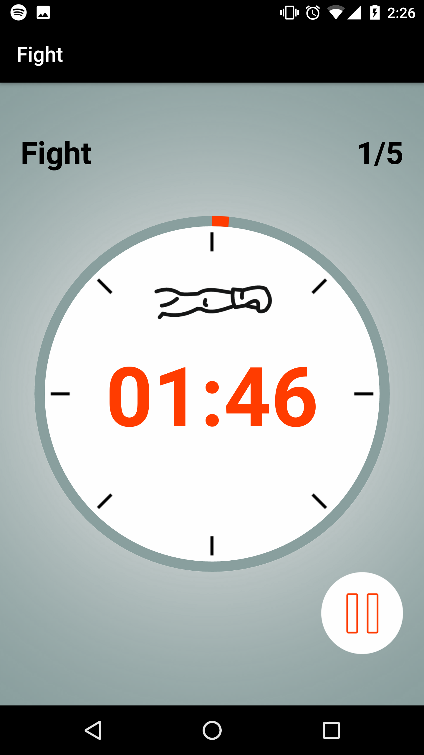 اسکرین شات 3 برنامه Boxing Round Interval Timer