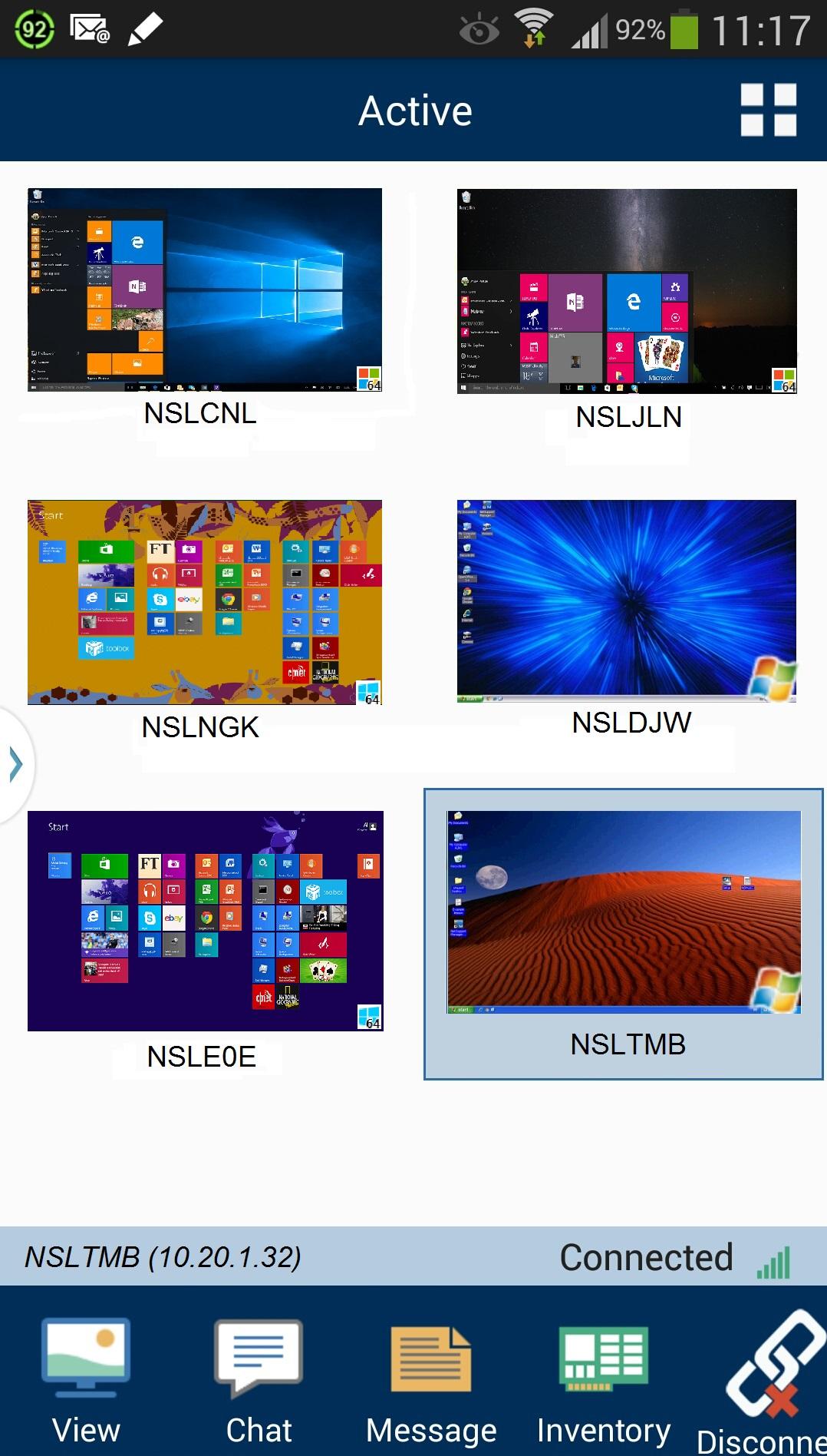 اسکرین شات 1 برنامه NetSupport Manager Control