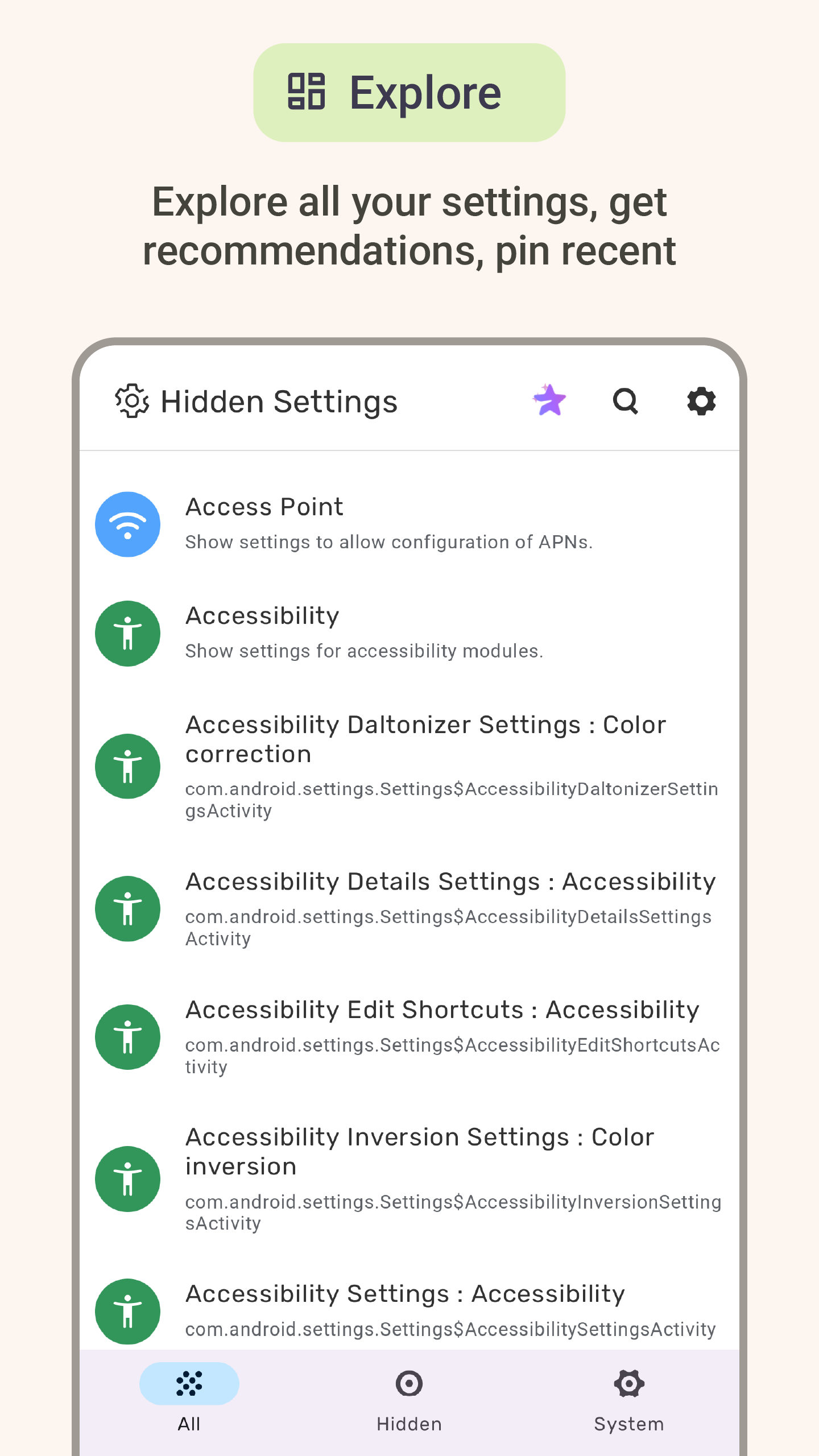 اسکرین شات 7 برنامه Settings: All Quick Access