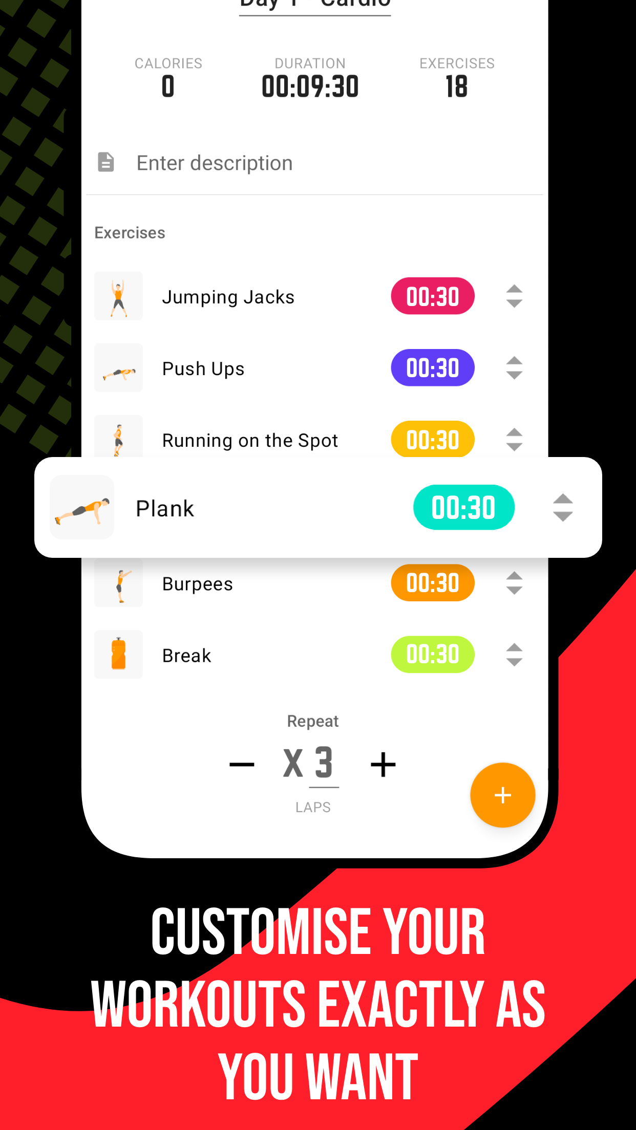 اسکرین شات 3 برنامه Exercise Timer